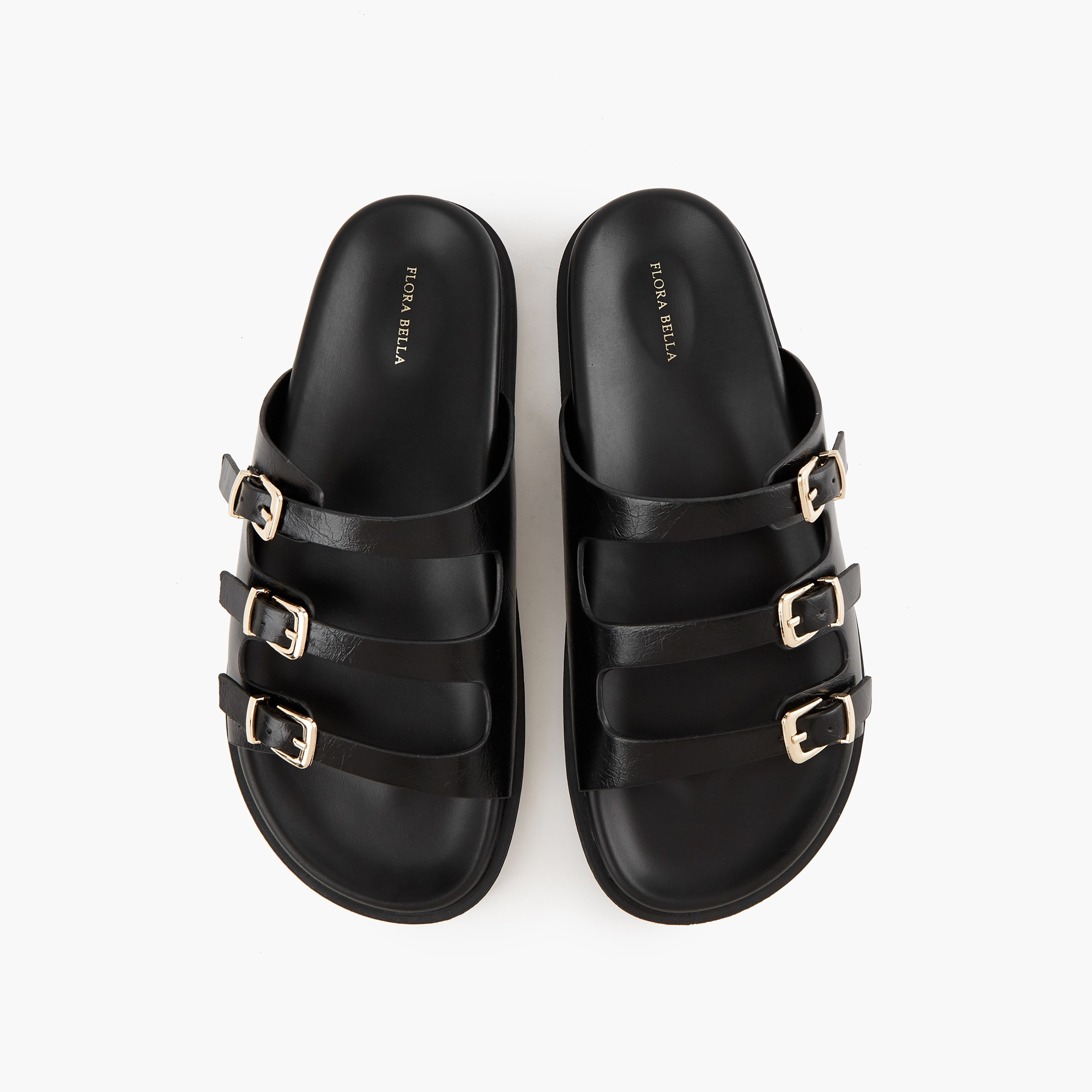 Flora Bella Buckle Accent Slip-On Sandals-women-shoes-flats-sandals-image-1