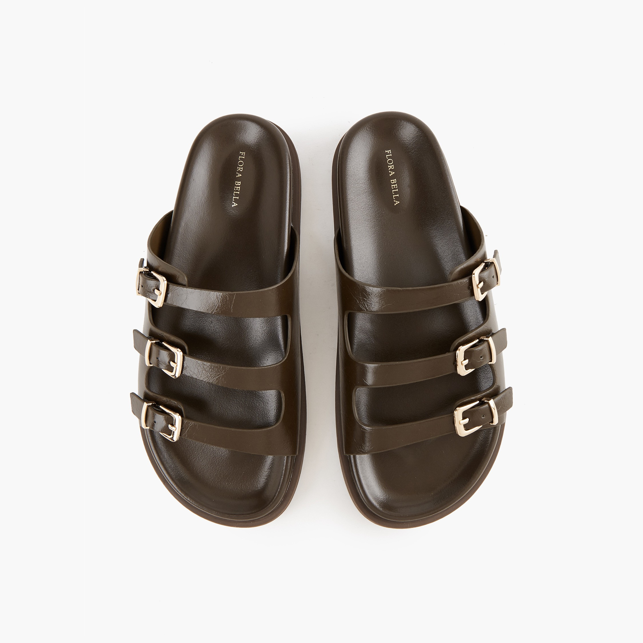 Flora Bella Buckle Accent Slip-On Sandals-women-shoes-flats-sandals-image-1