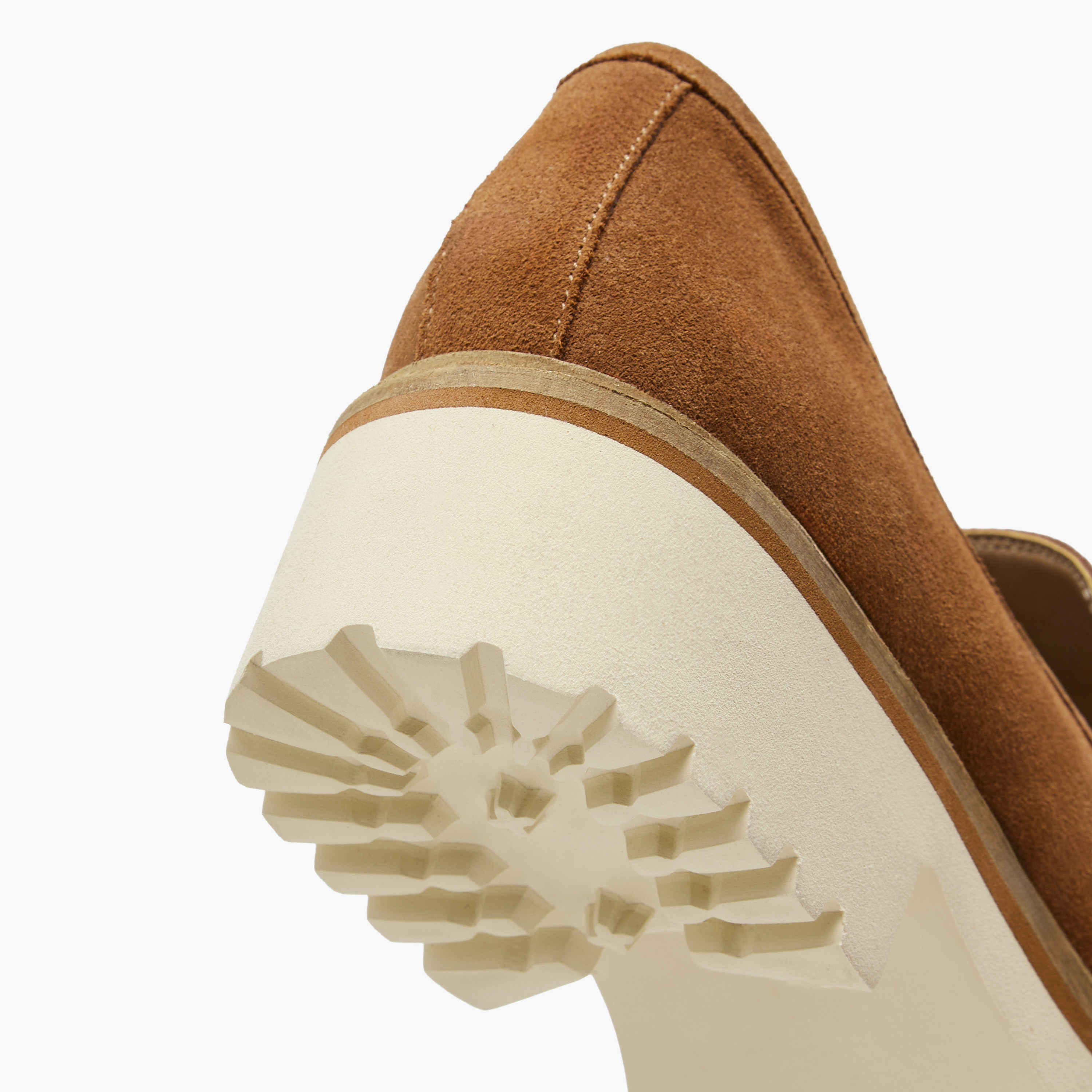 لوفر سادة جلد سويدي بكعب سميك من بابريكا-women-shoes-heels-image-5