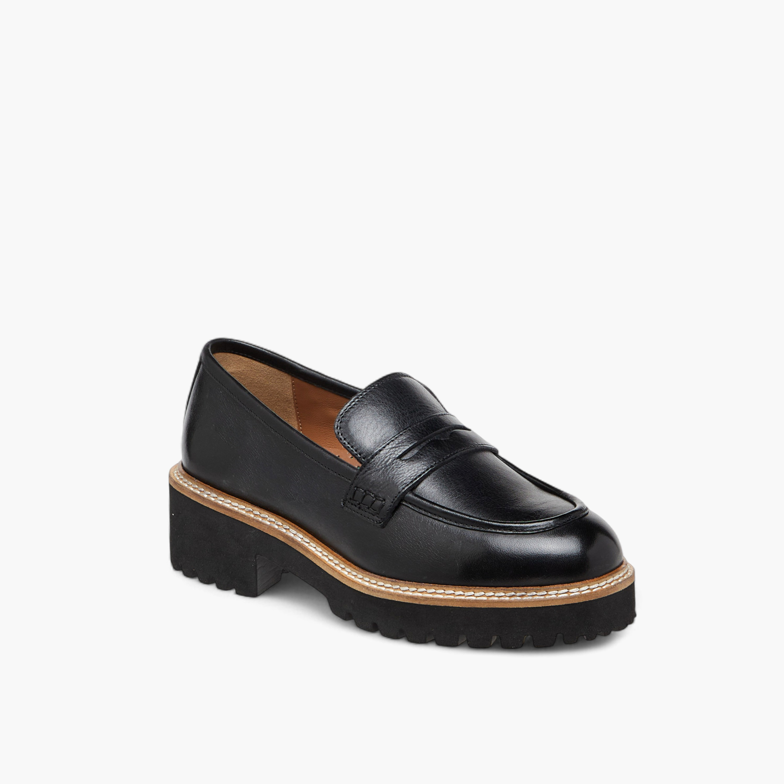 Paprika Stitch Detail Slip-On Loafers-women-shoes-loafersandmoccasins-image-2