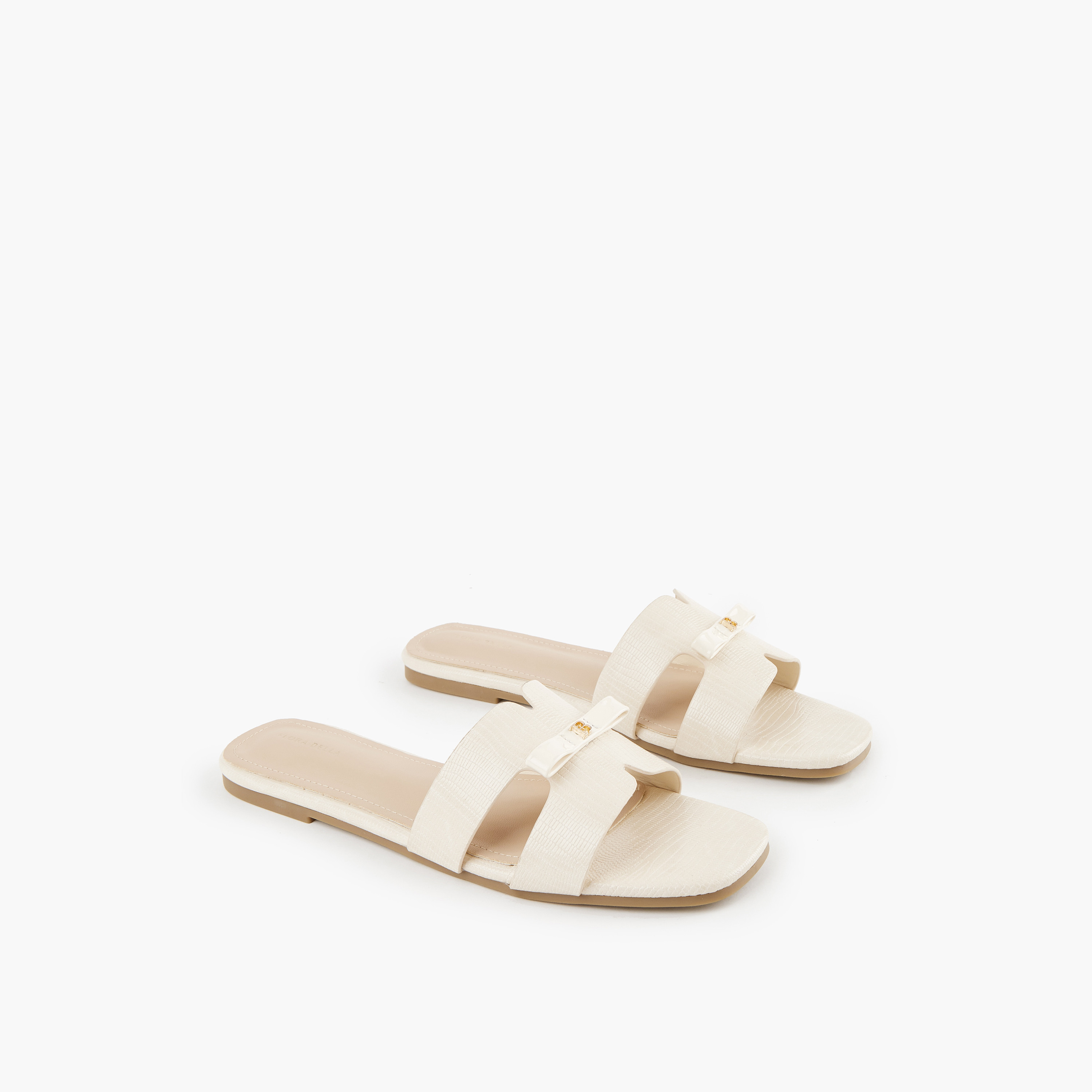 Flora Bella Bow Accent Slip-On Flat Sandals-women-shoes-flats-sandals-image-1