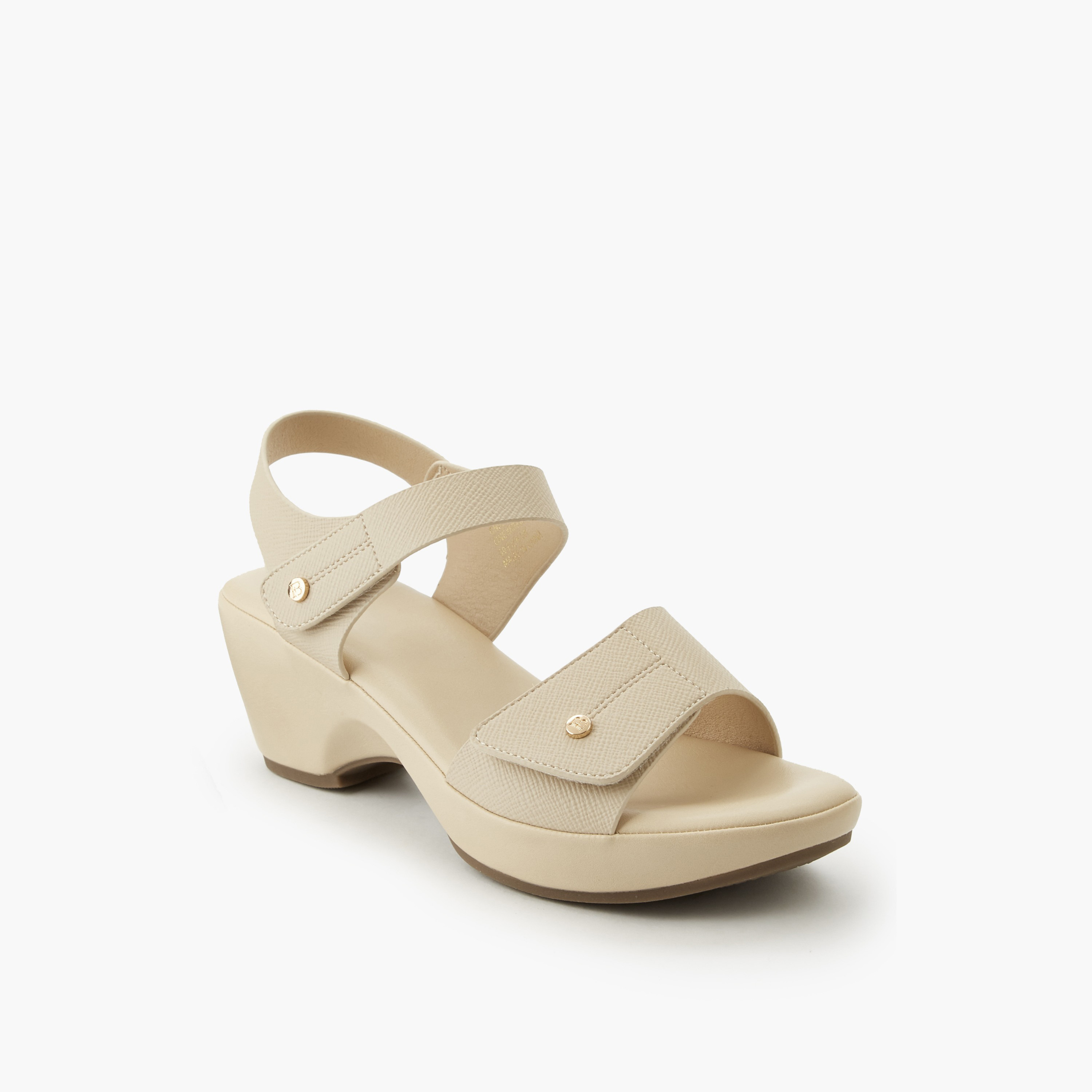 صندل بكعب عريض بارز الملمس للنساء من فلورا بيلا-women-shoes-sandals-heeled-image-2