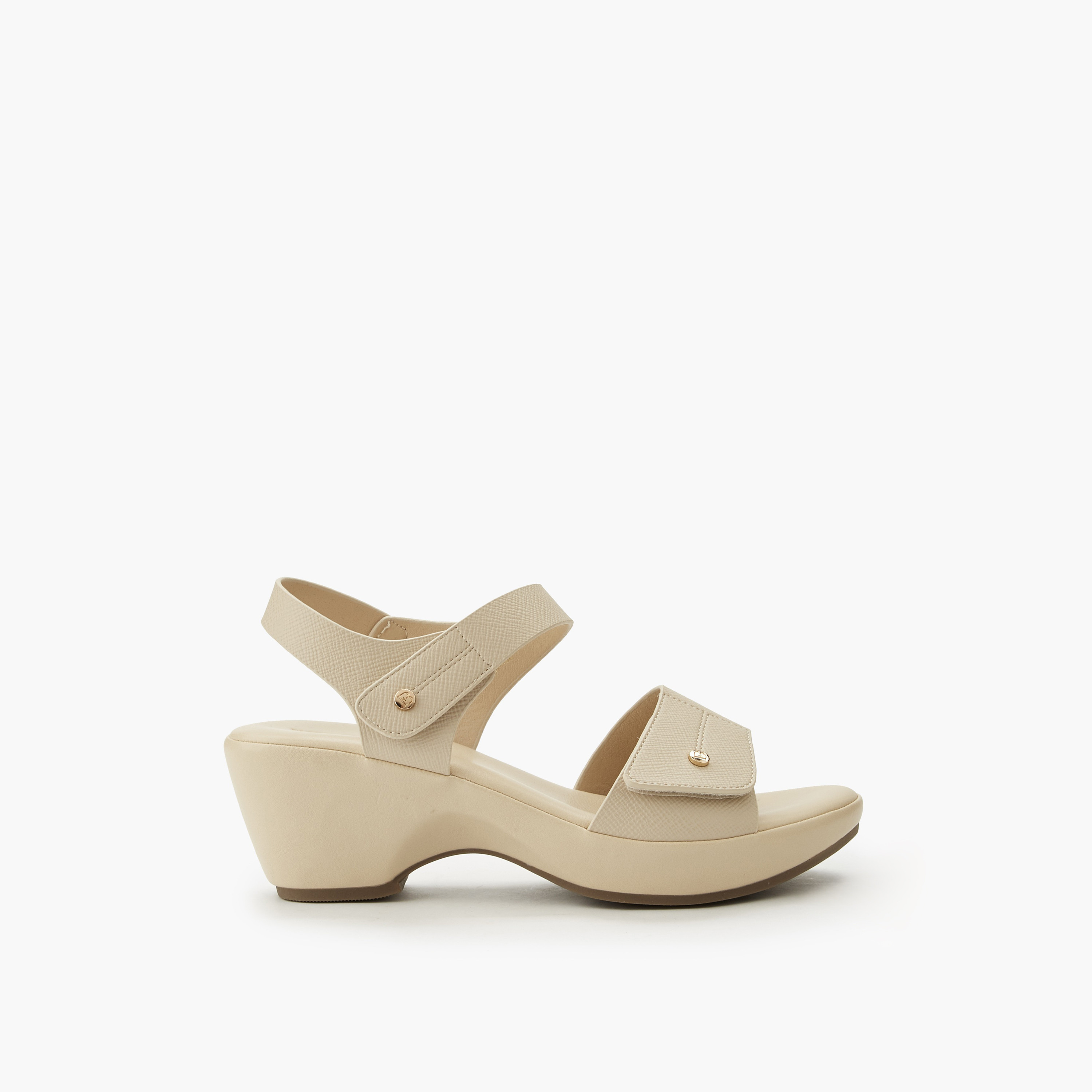 صندل بكعب عريض بارز الملمس للنساء من فلورا بيلا-women-shoes-sandals-heeled-image-3