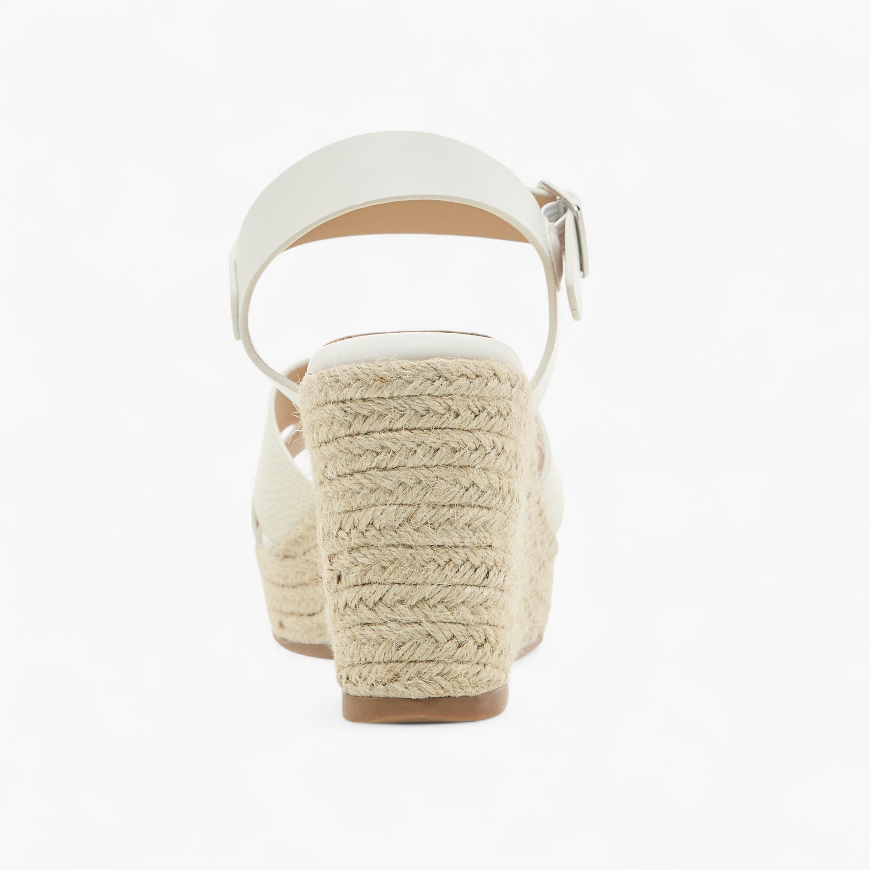 صندل بارز الملمس بكعب ويدج وإبزيم إغلاق من بابريكا-women-shoes-sandals-heeled-image-5
