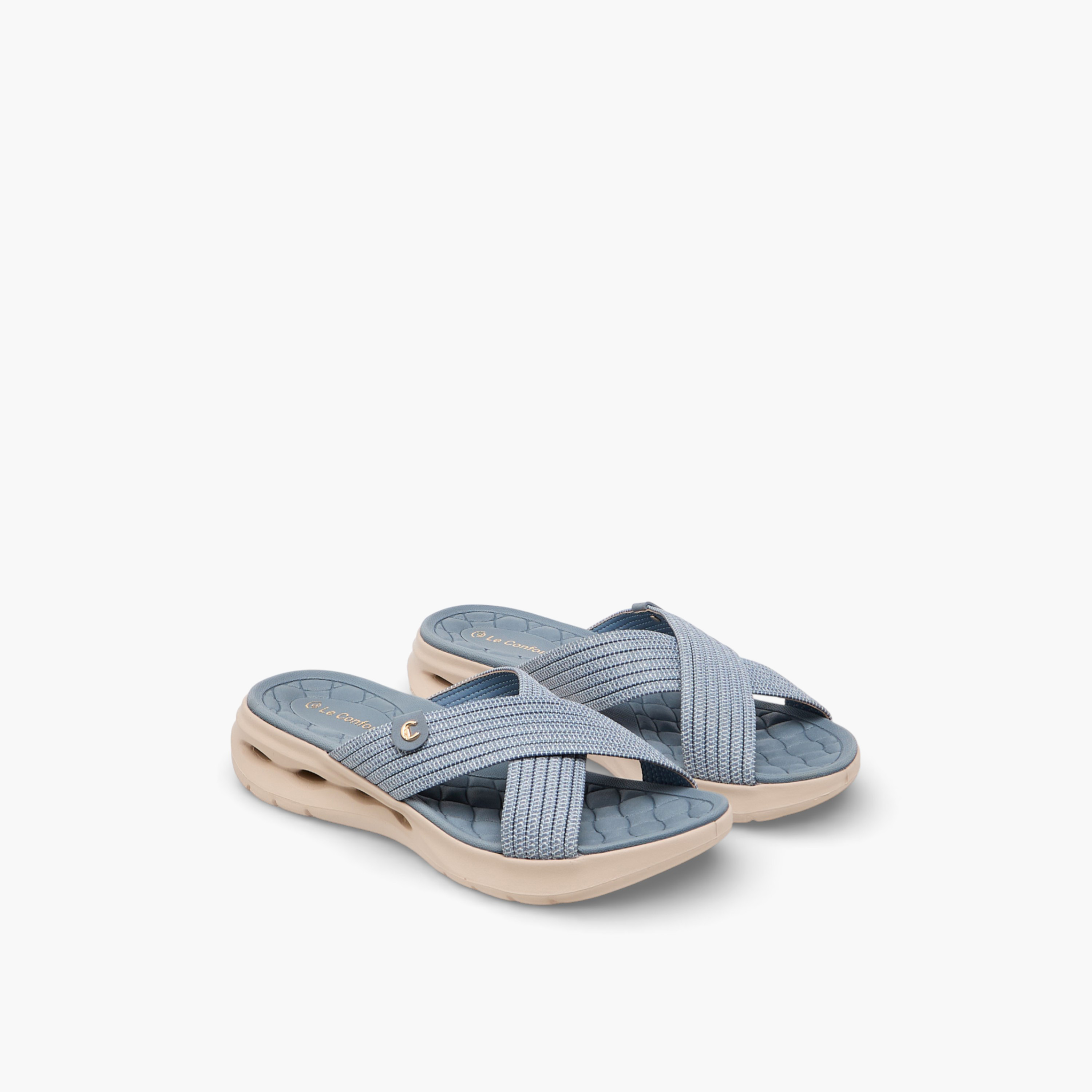 صندل مريح بأحزمة متقاطعة للنساء من لو كونفورت-women-shoes-sandals-heeled-image-6