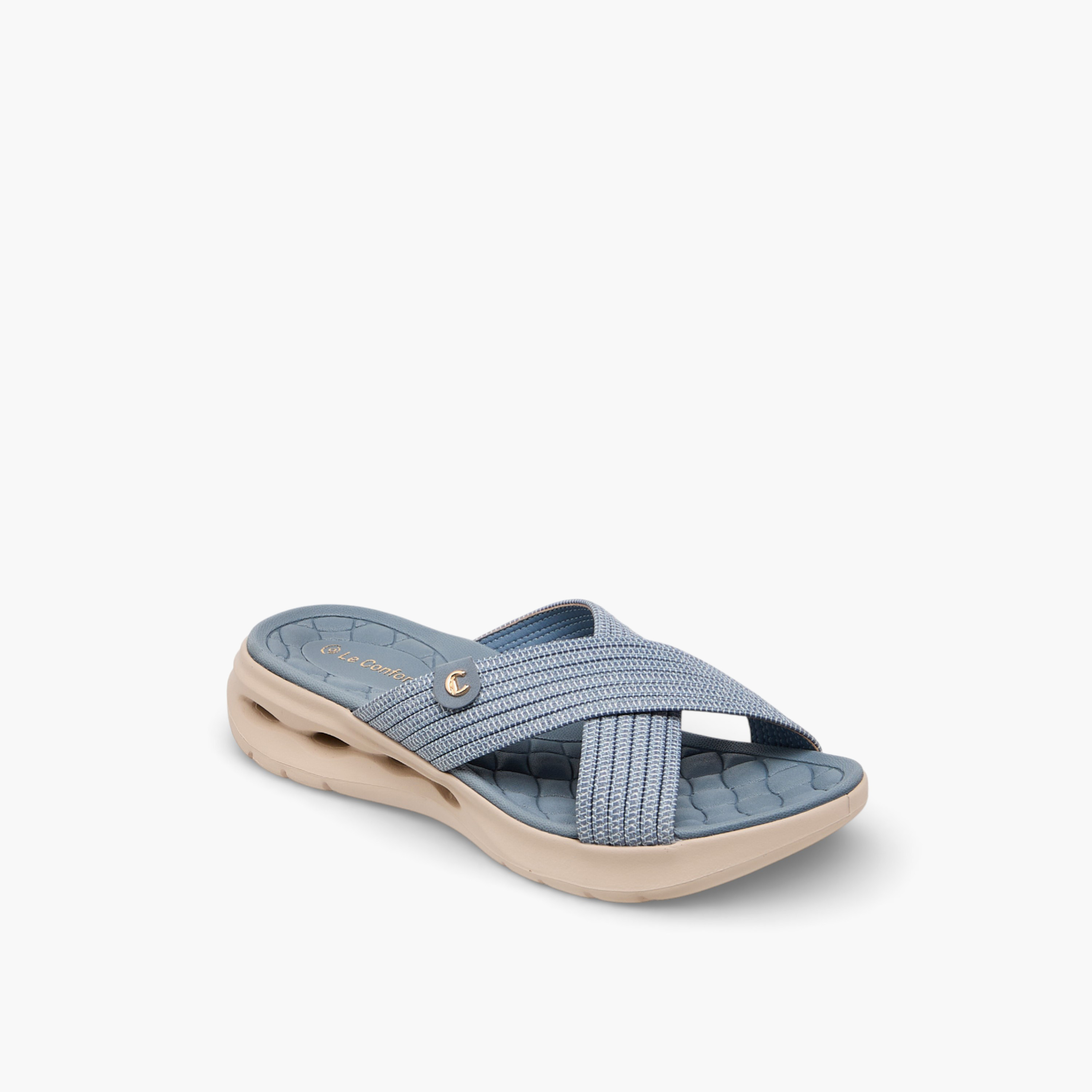 صندل مريح بأحزمة متقاطعة للنساء من لو كونفورت-women-shoes-sandals-heeled-image-5