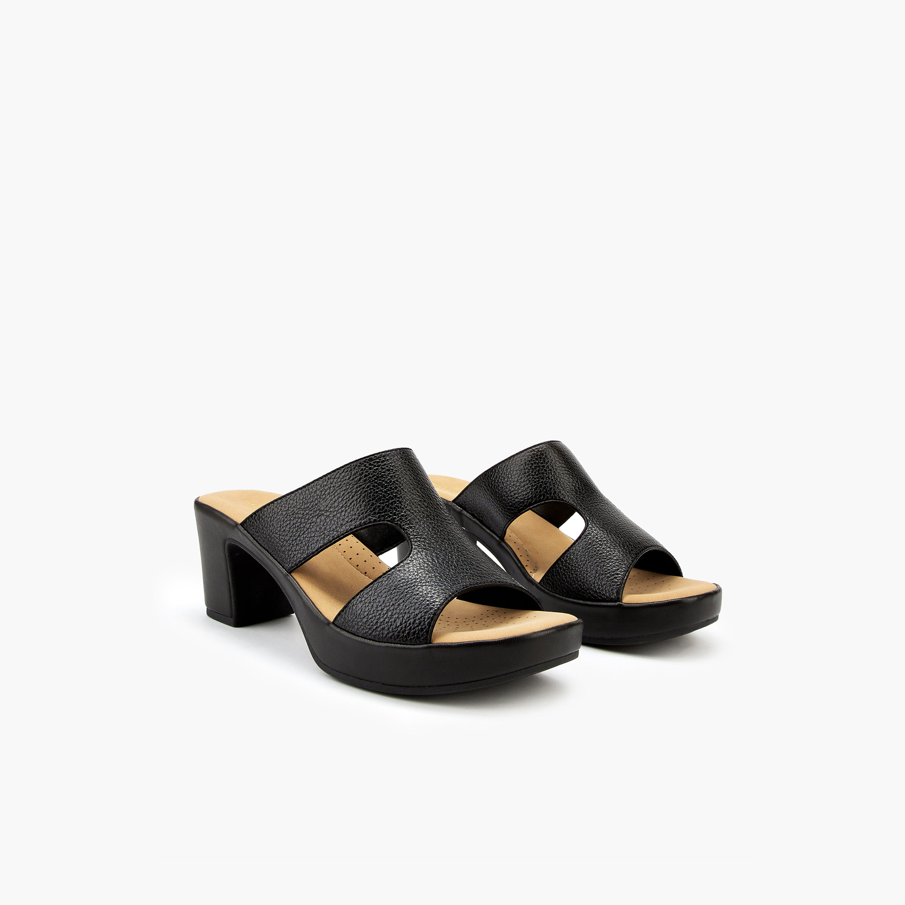 Flora Bella Solid Slip-On Sandals with Block Heels-women-shoes-sandals-heeled-image-1
