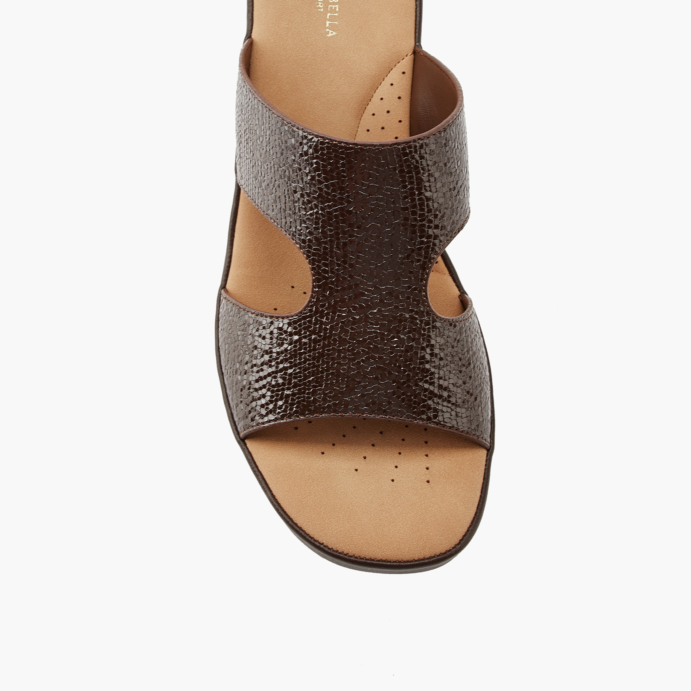 صندل سهل الارتداء وبارز الملمس بكعب سميك من فلورا بيلا-women-shoes-sandals-heeled-image-2