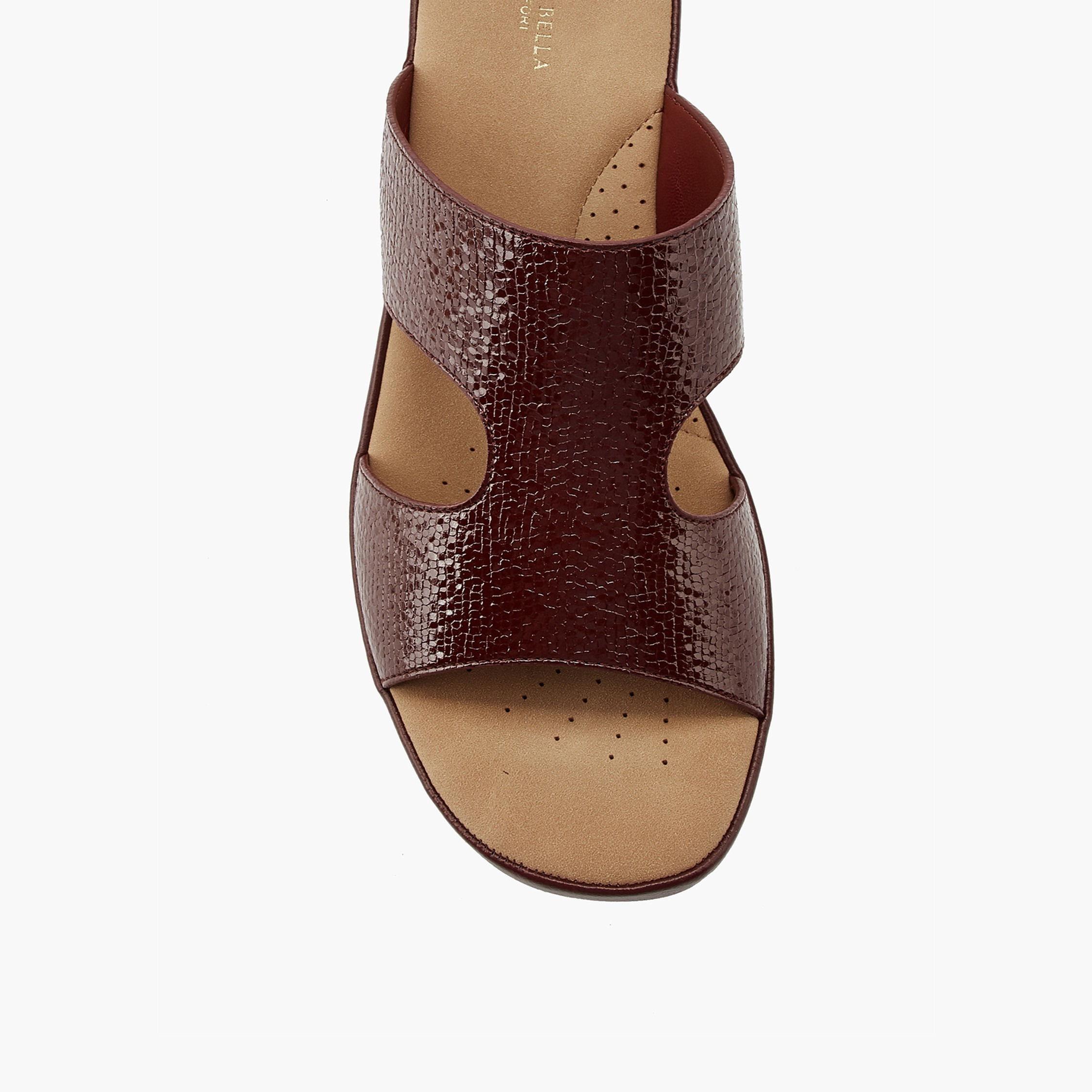 صندل سهل الارتداء وبارز الملمس بكعب سميك من فلورا بيلا-women-shoes-sandals-heeled-image-2