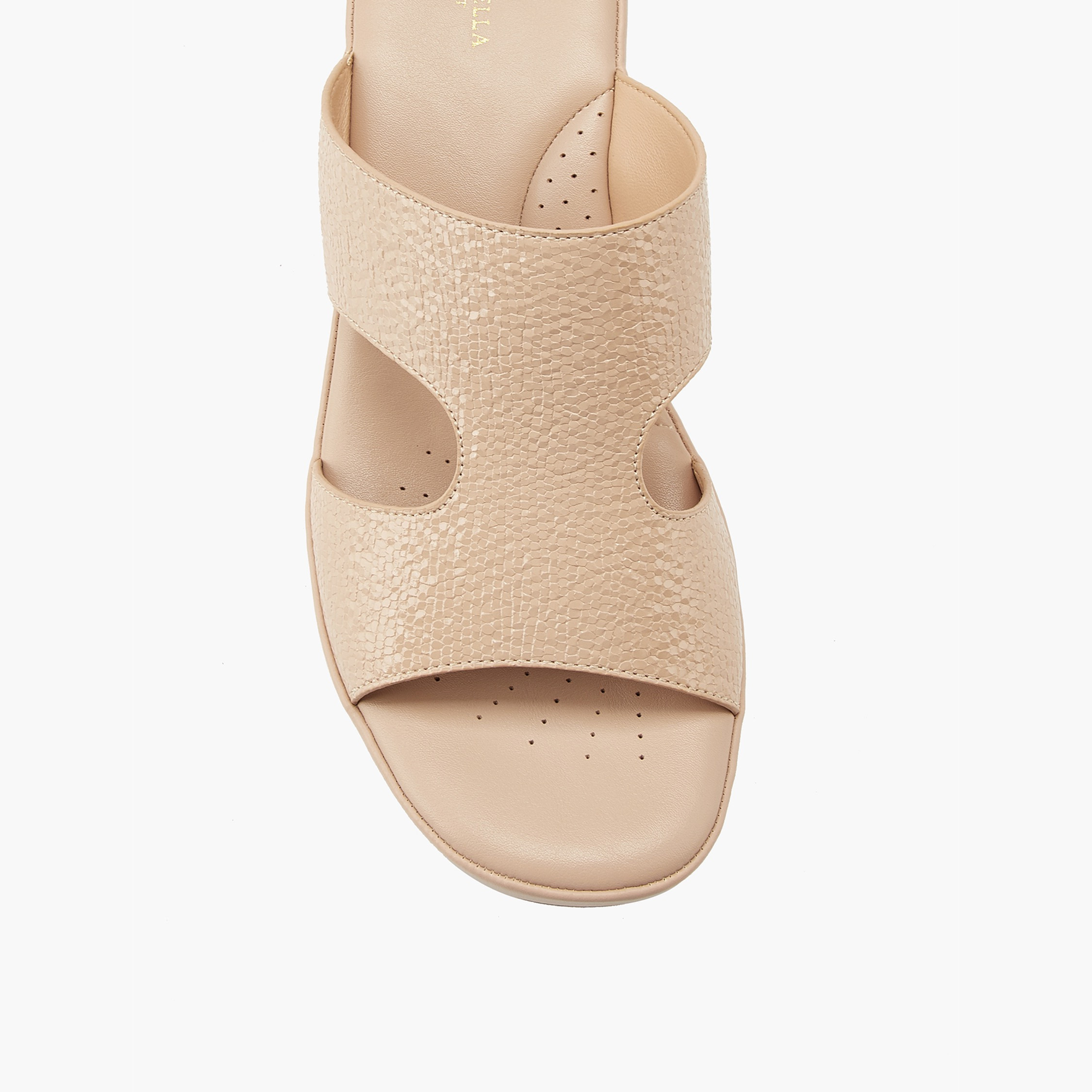 صندل سهل الارتداء وبارز الملمس بكعب سميك من فلورا بيلا-women-shoes-sandals-heeled-image-2