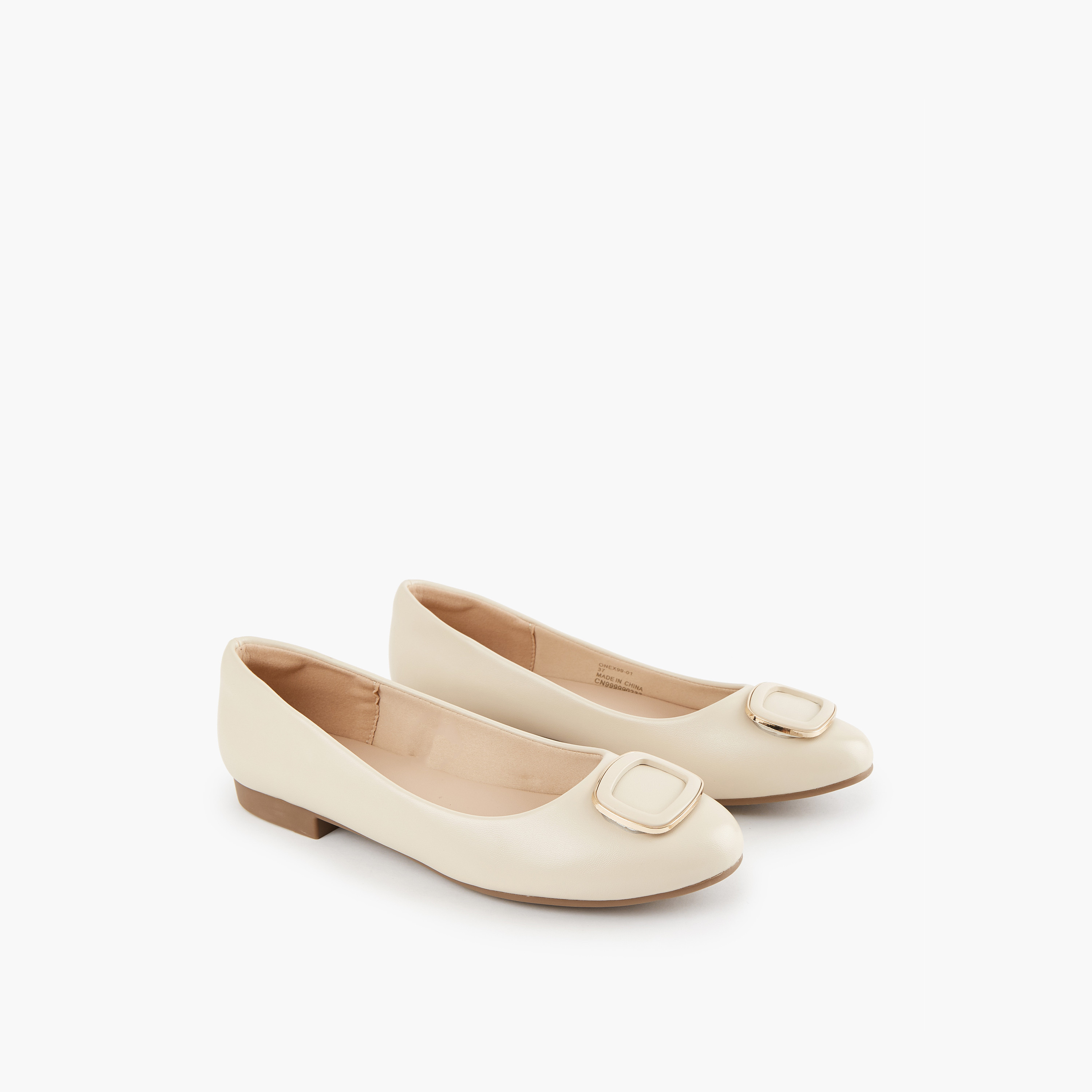Flora Bella Solid Slip-On Ballerina Shoes-women-shoes-ballerinas-image-1
