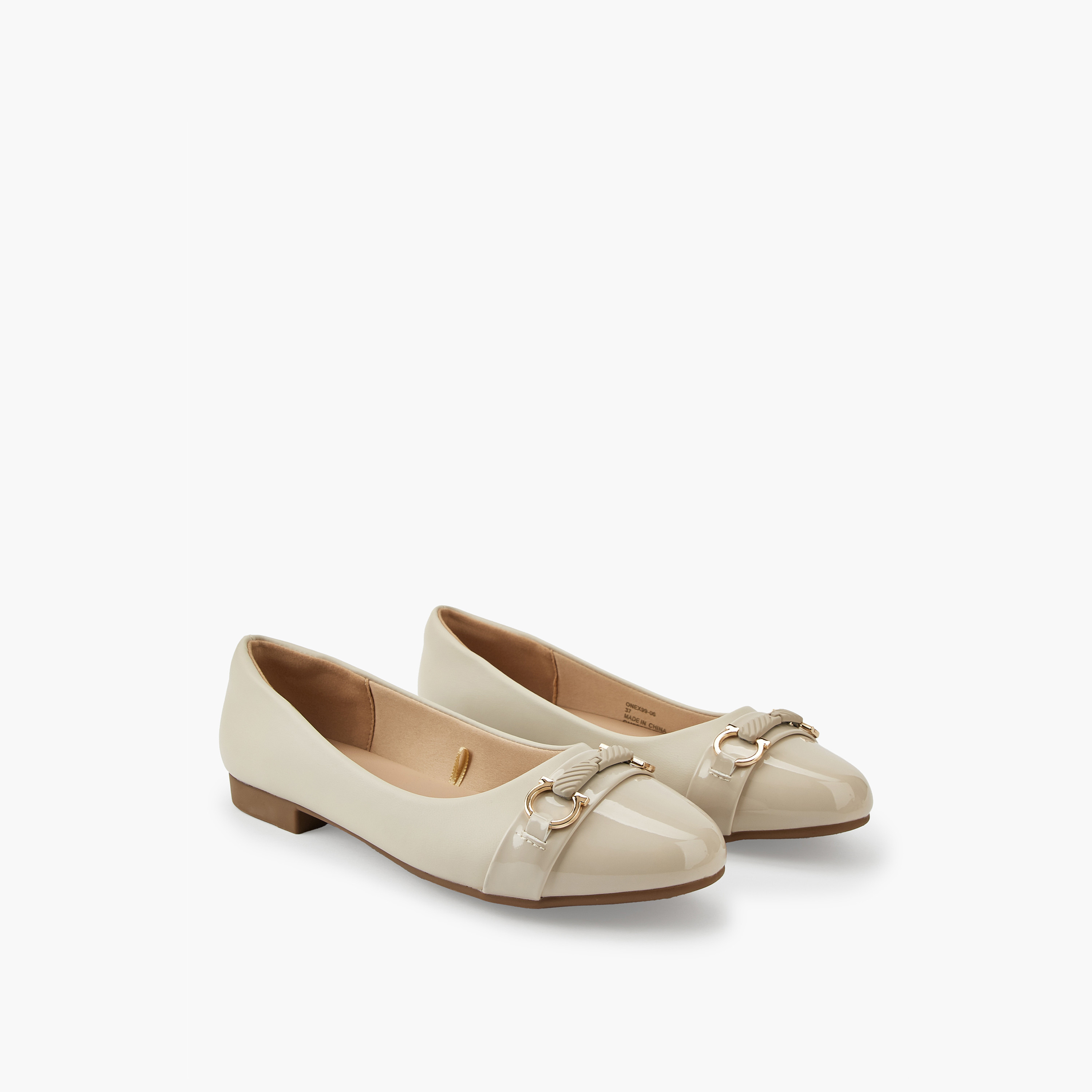 Flora Bella Metal Accent Ballerina Shoes-women-shoes-ballerinas-image-1