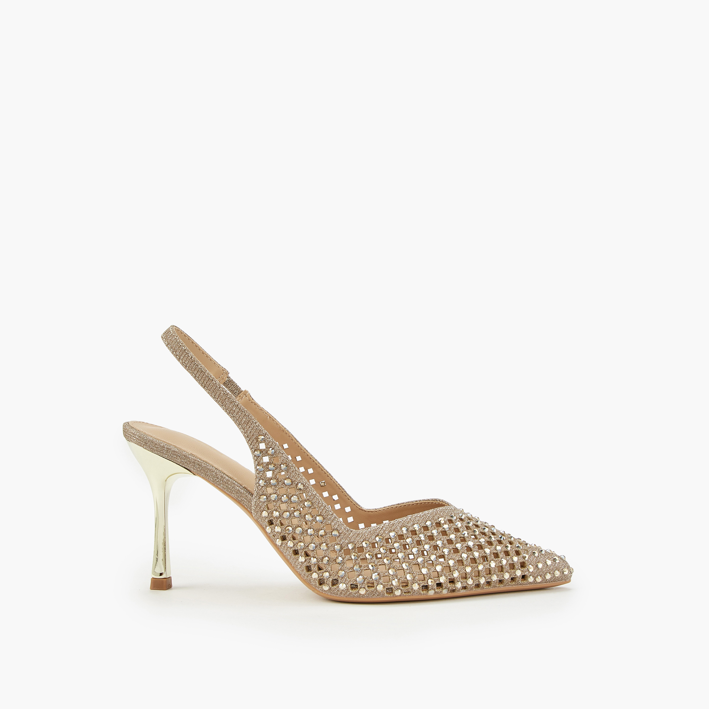 Flora Bella Embellished Pointed Toe Slingback Shoes with Stiletto Heels-women-shoes-heels-image-2