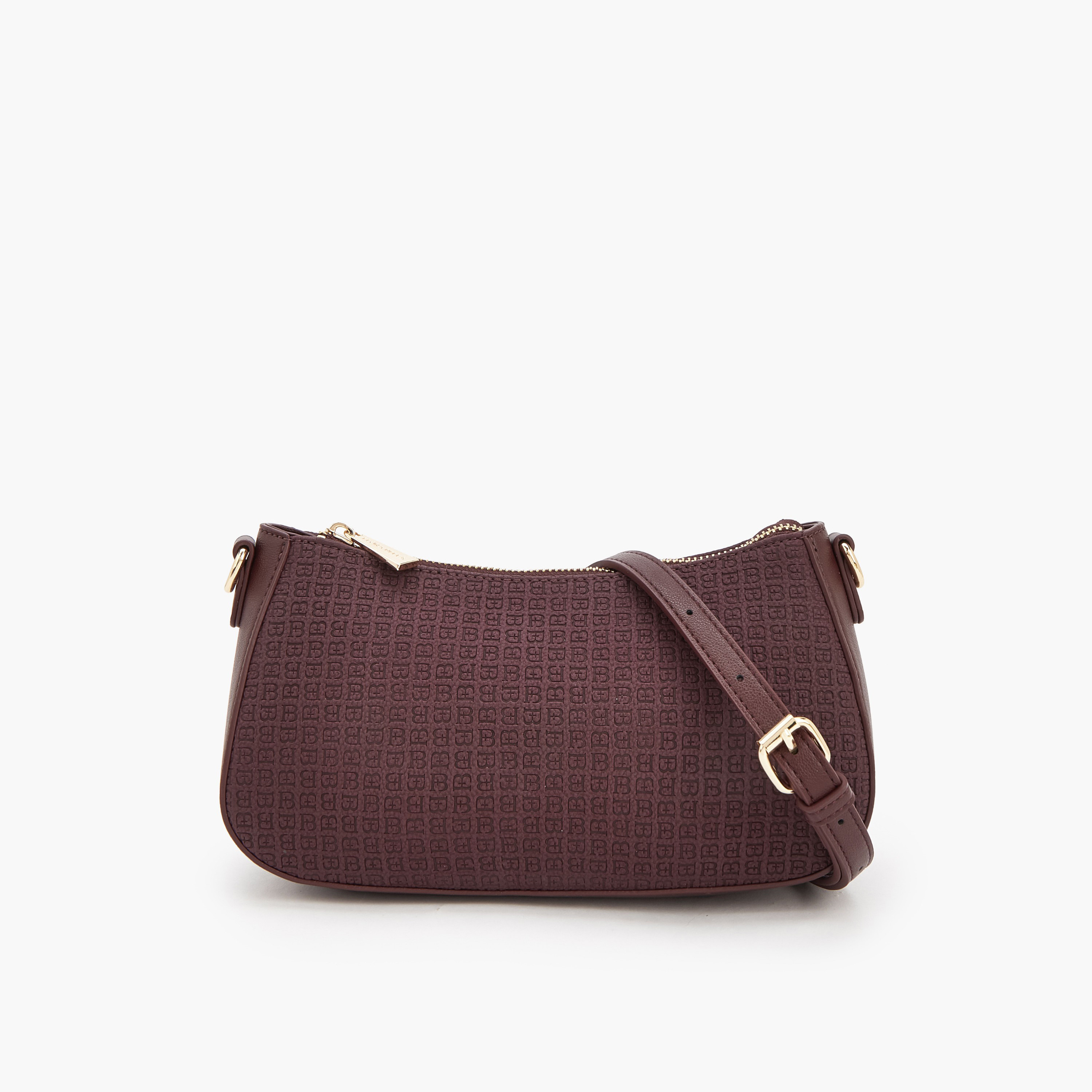 شنطة كروس بودي بسحاب إغلاق ونقوش من فلورا بيلا-women-bagsandwallets-handbags-image-1