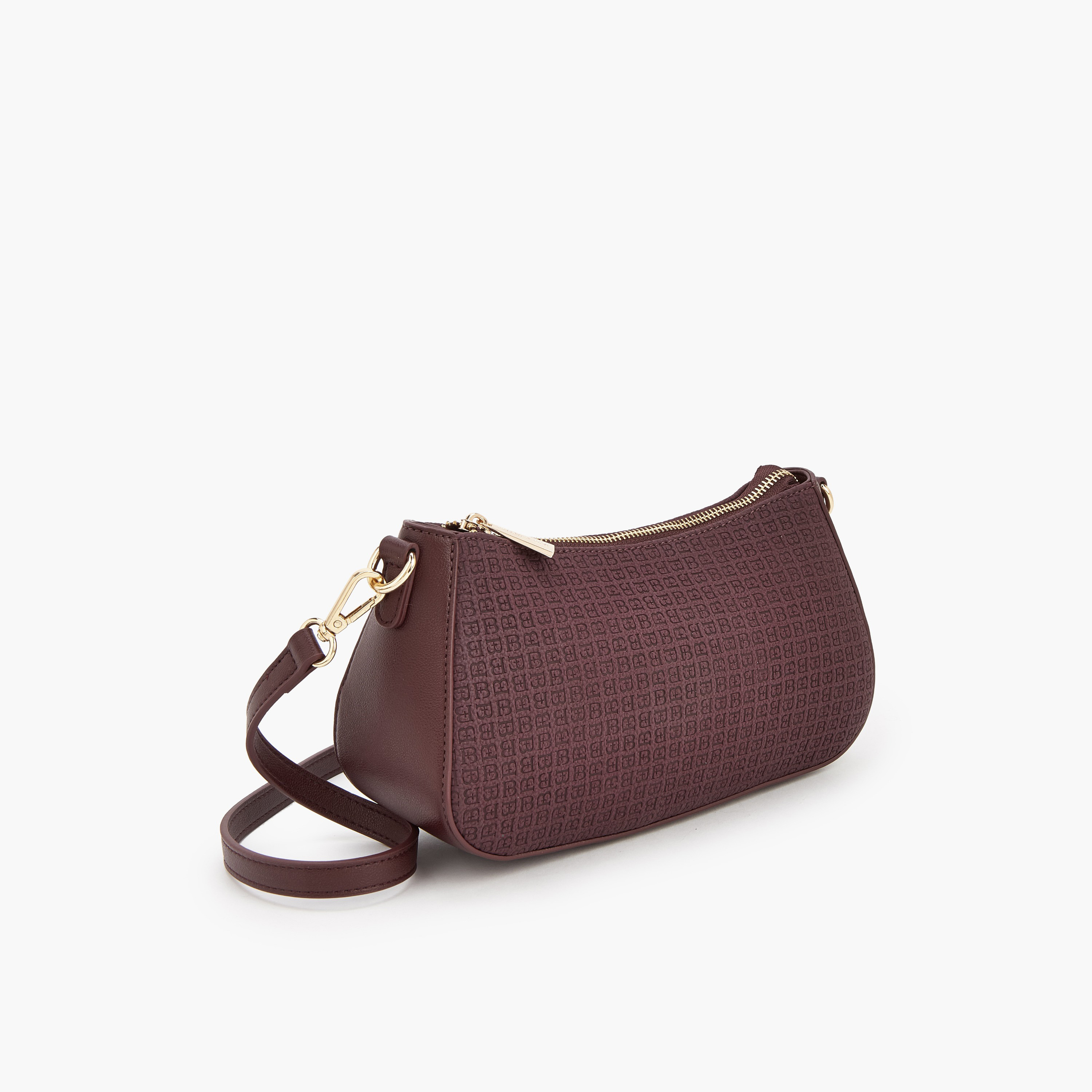 شنطة كروس بودي بسحاب إغلاق ونقوش من فلورا بيلا-women-bagsandwallets-handbags-image-3