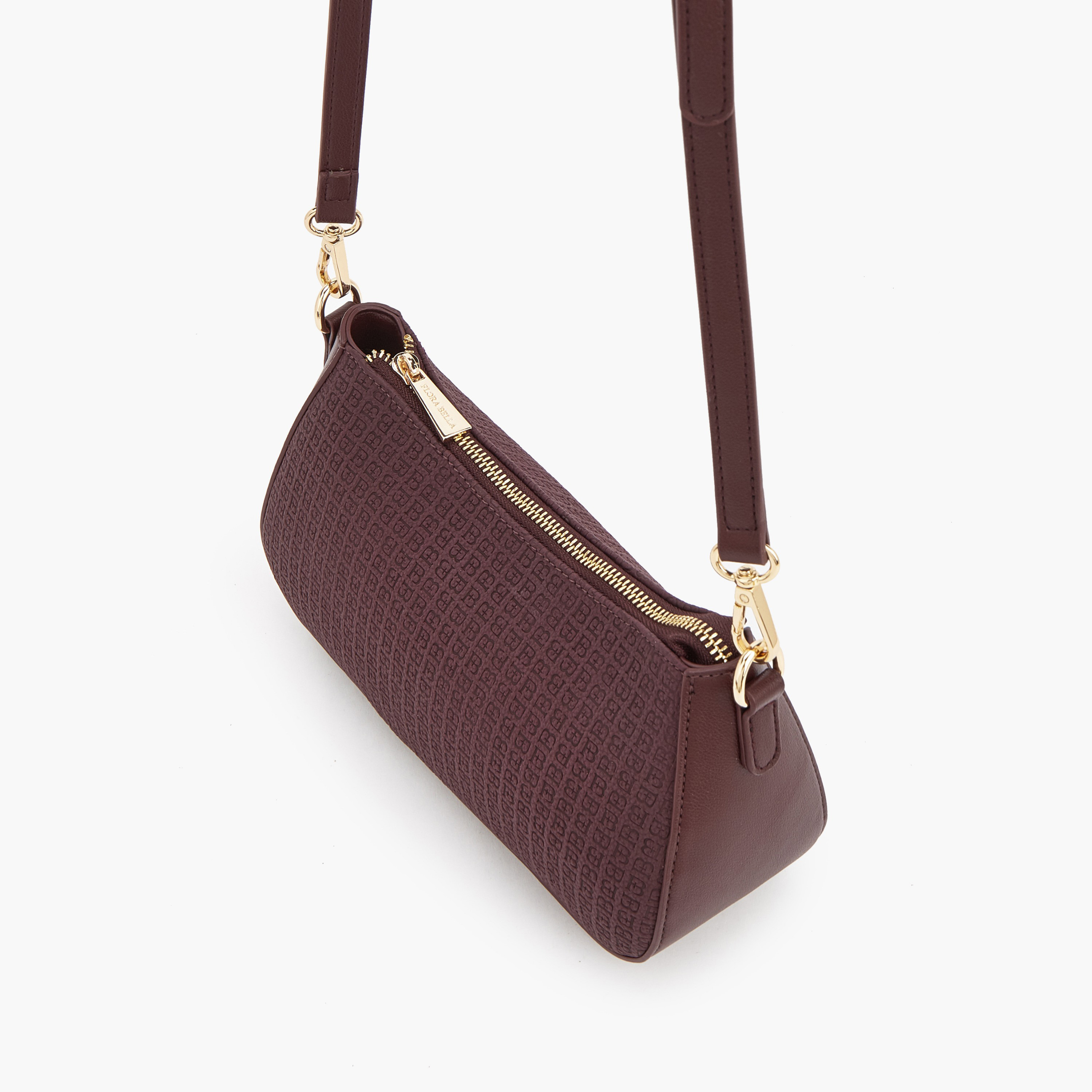 شنطة كروس بودي بسحاب إغلاق ونقوش من فلورا بيلا-women-bagsandwallets-handbags-image-6