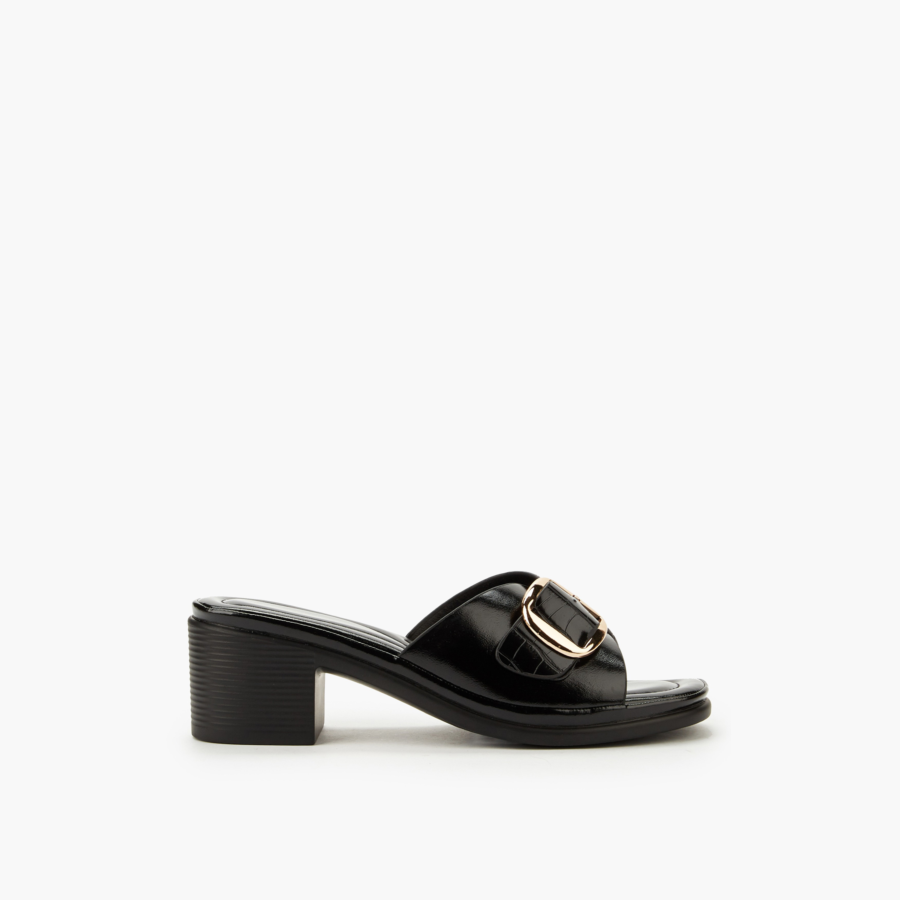 Flora Bella Women Buckle Detail Block Heel Sandals-women-shoes-sandals-heeled-image-3