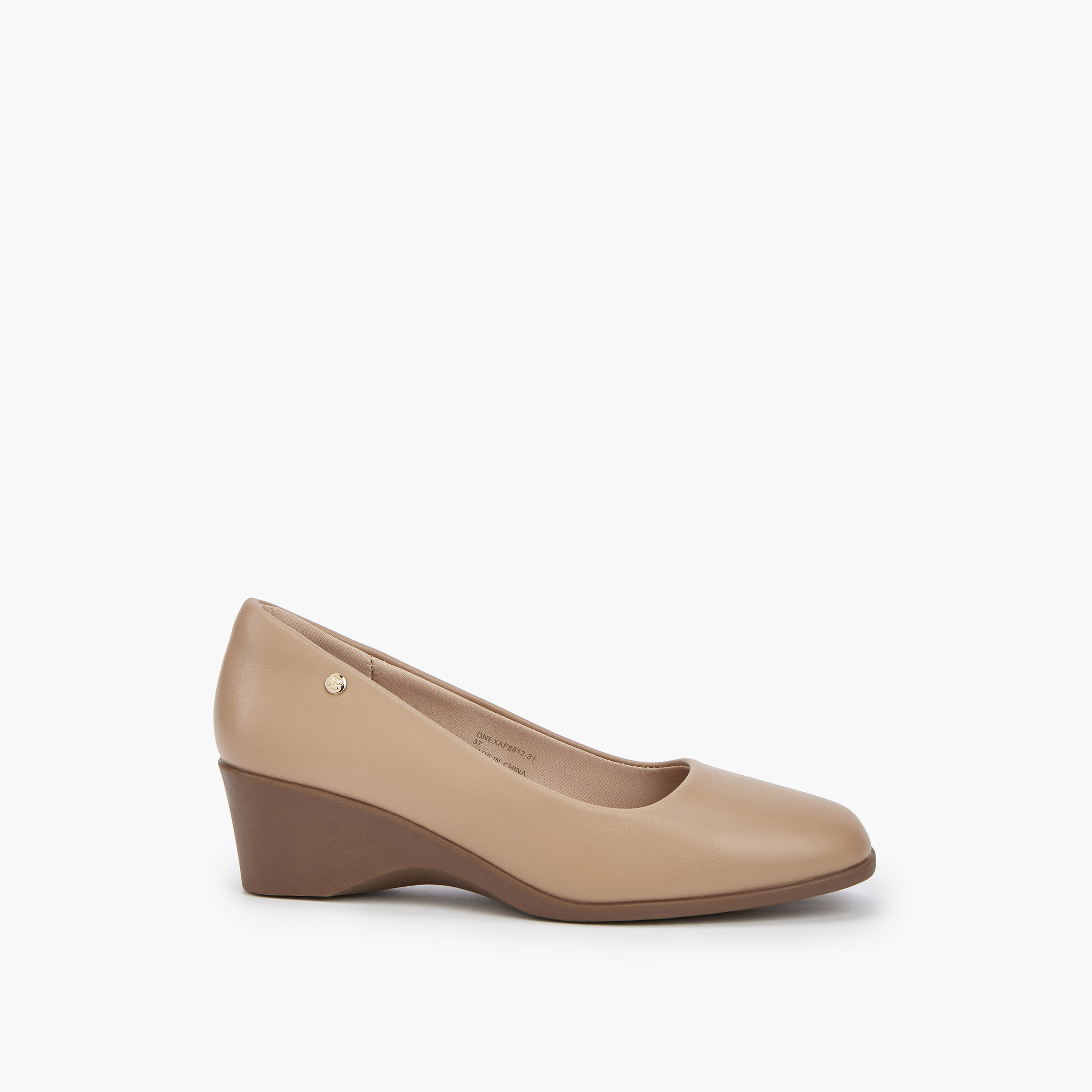 Flora Bella Solid Balleina Shoes with Wedge Heels-women-shoes-ballerinas-image-3