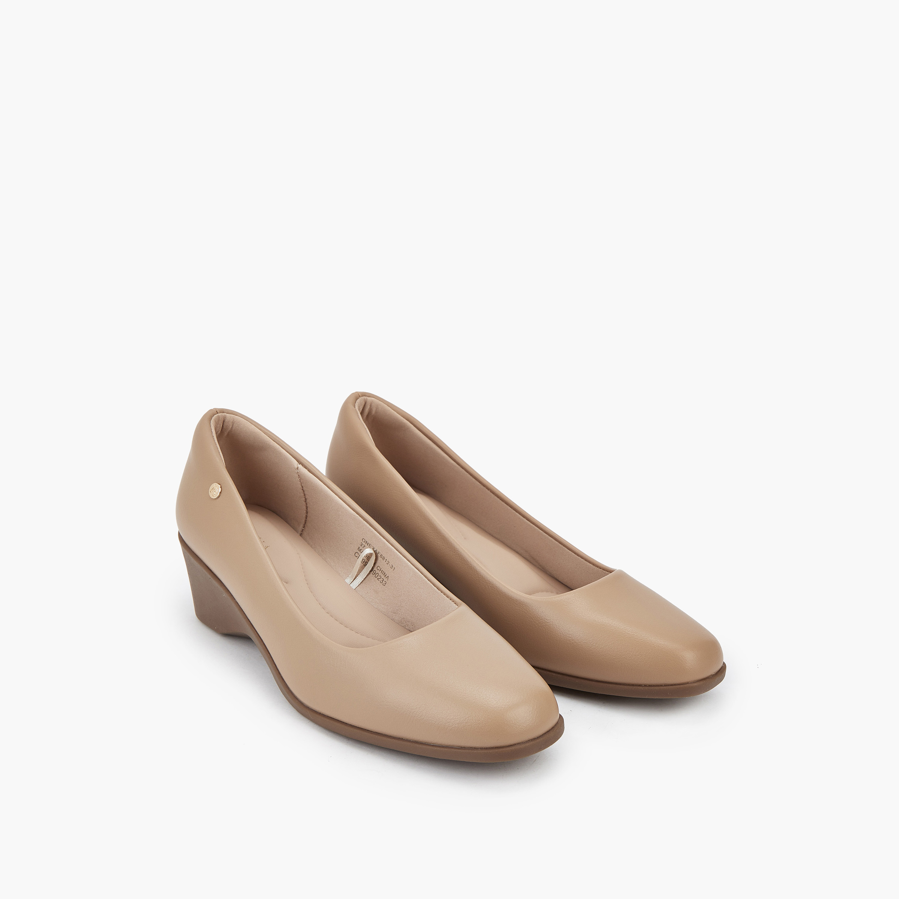 Flora Bella Solid Balleina Shoes with Wedge Heels-women-shoes-ballerinas-image-1