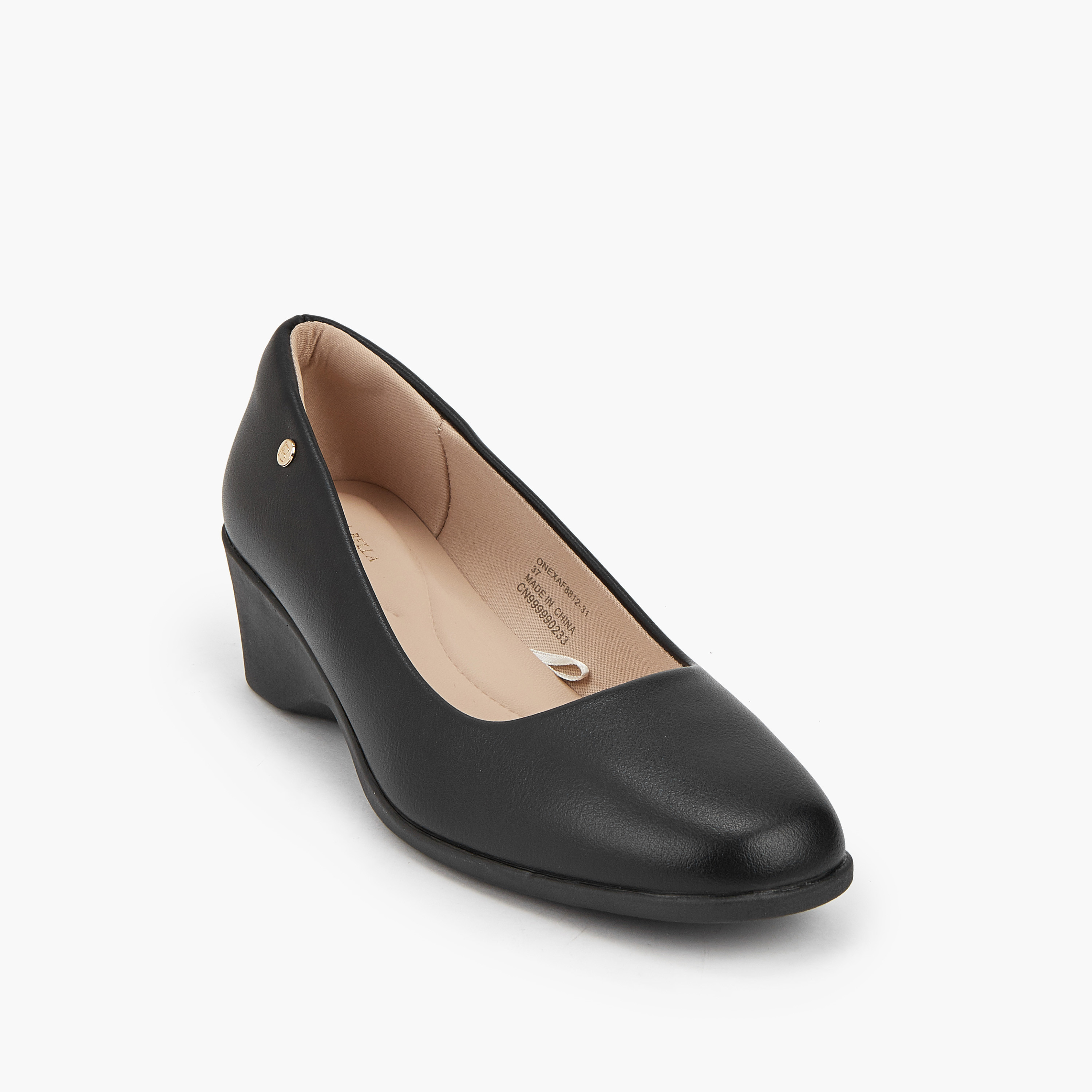 Flora Bella Solid Balleina Shoes with Wedge Heels-women-shoes-ballerinas-image-2