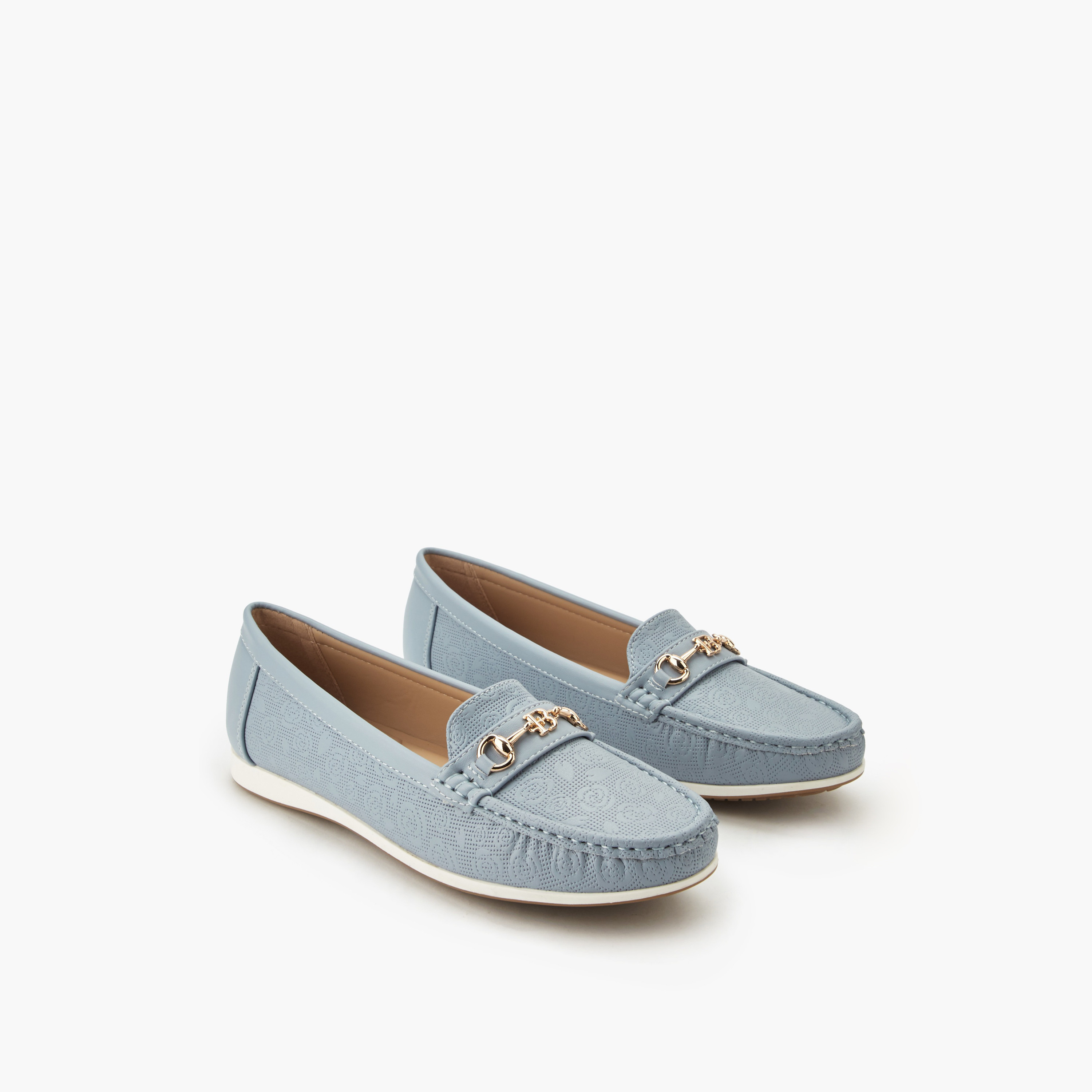 Flora Bella Women Floral Textured Loafers-women-shoes-flats-loafers-image-1