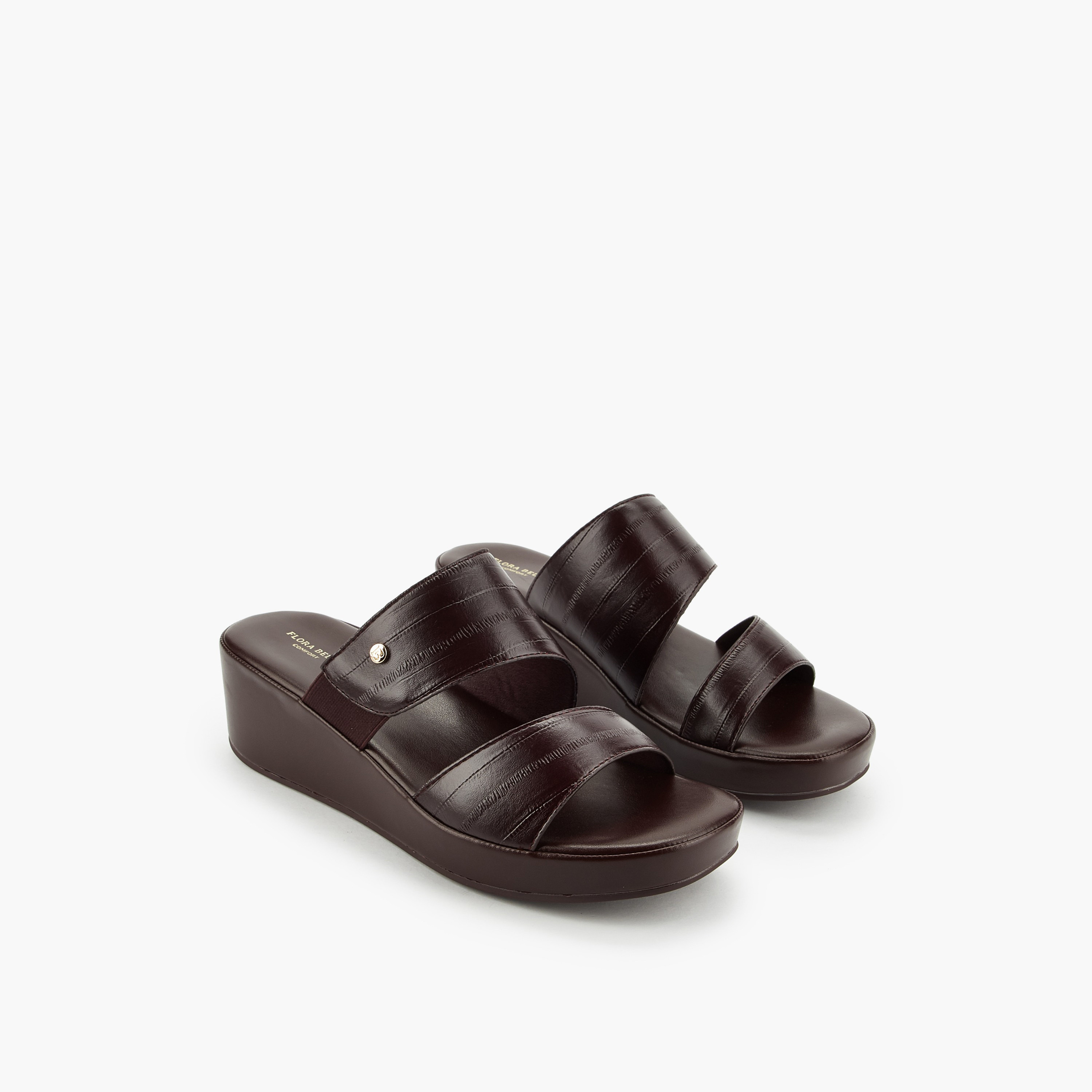 صندل نسائي بكعب ويدج مريح للنساء من فلورا بيلا-women-shoes-sandals-heeled-image-1