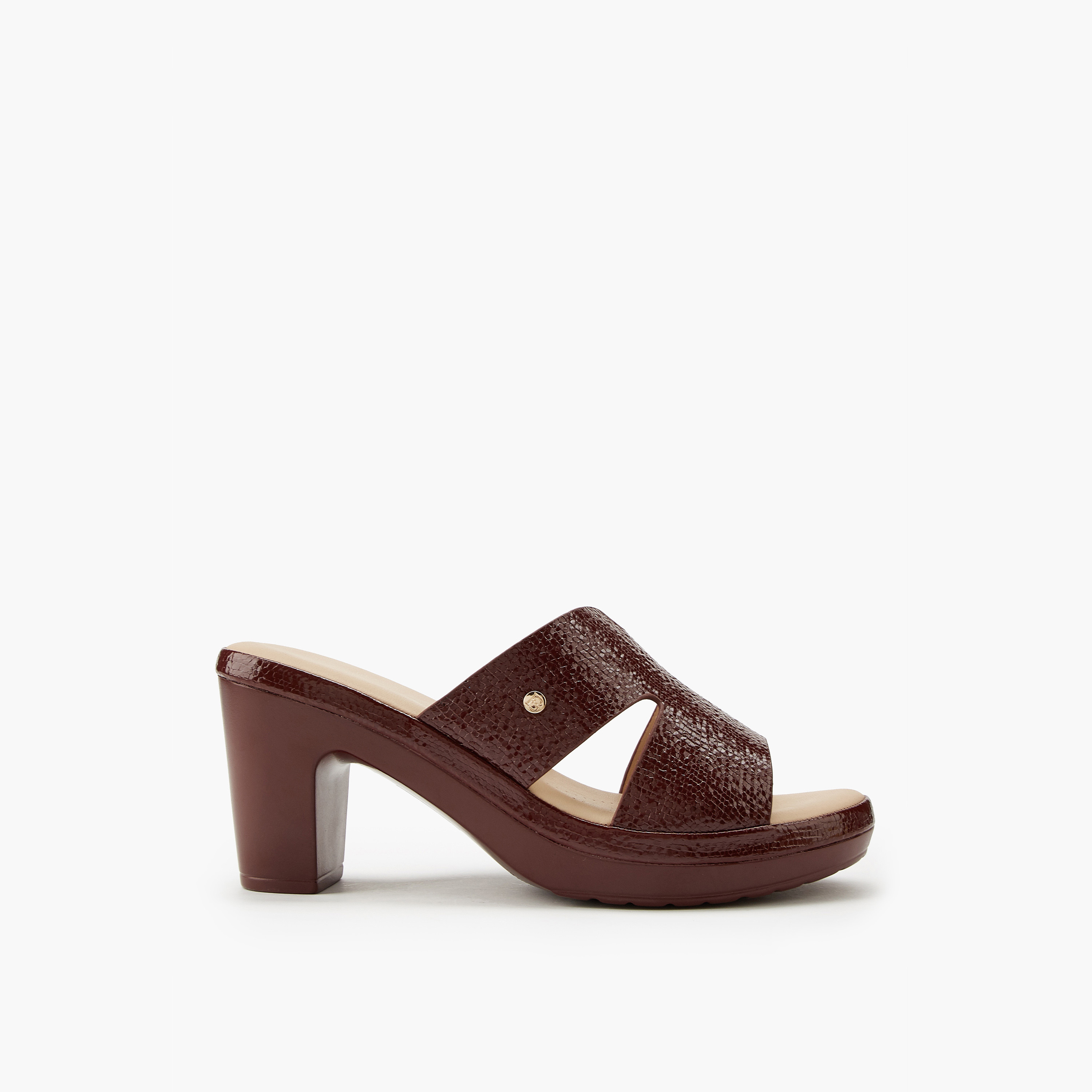 Flora Bella Textured Slip-On Sandals with Block Heels-women-shoes-sandals-heeled-image-2