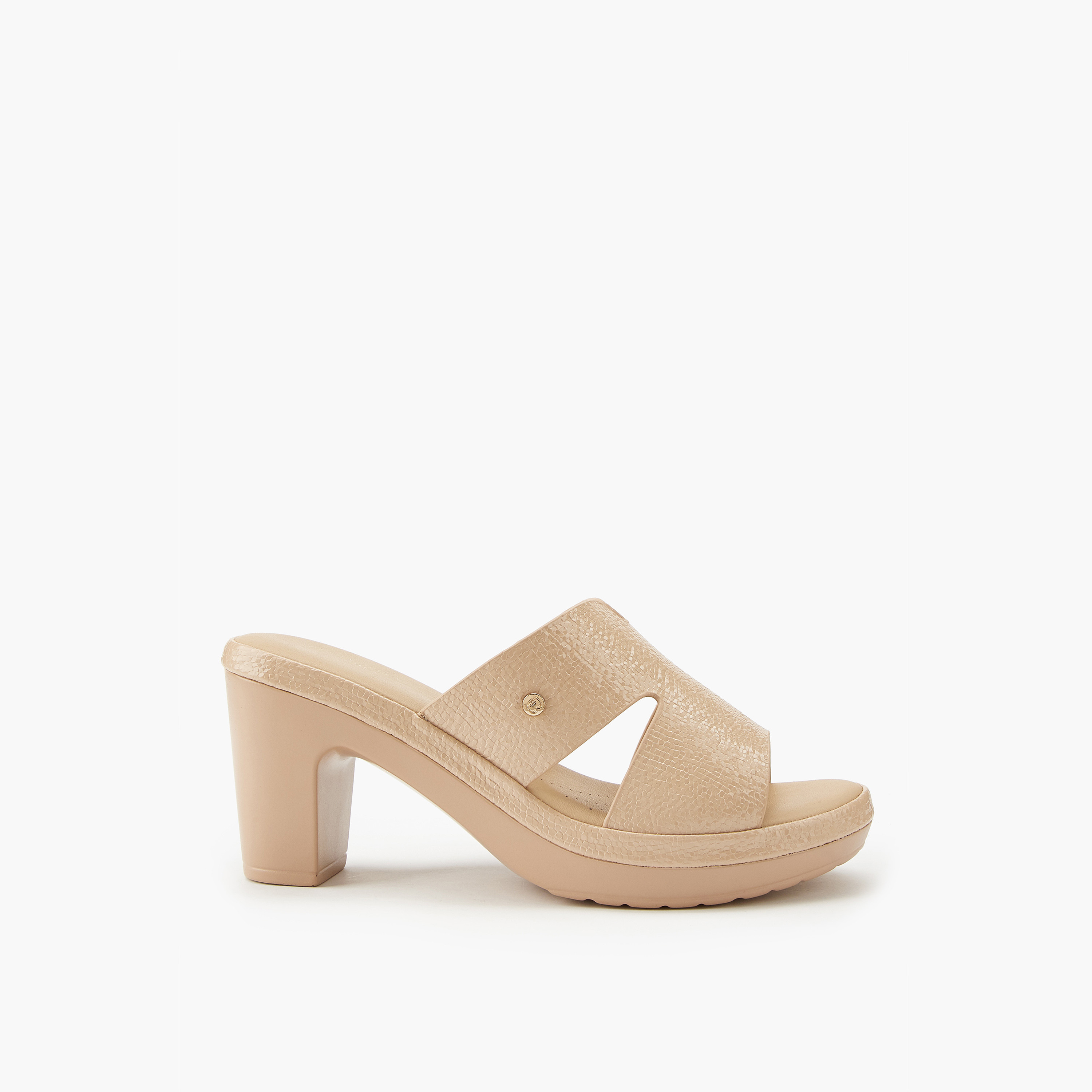 Flora Bella Textured Slip-On Sandals with Block Heels-women-shoes-sandals-heeled-image-2