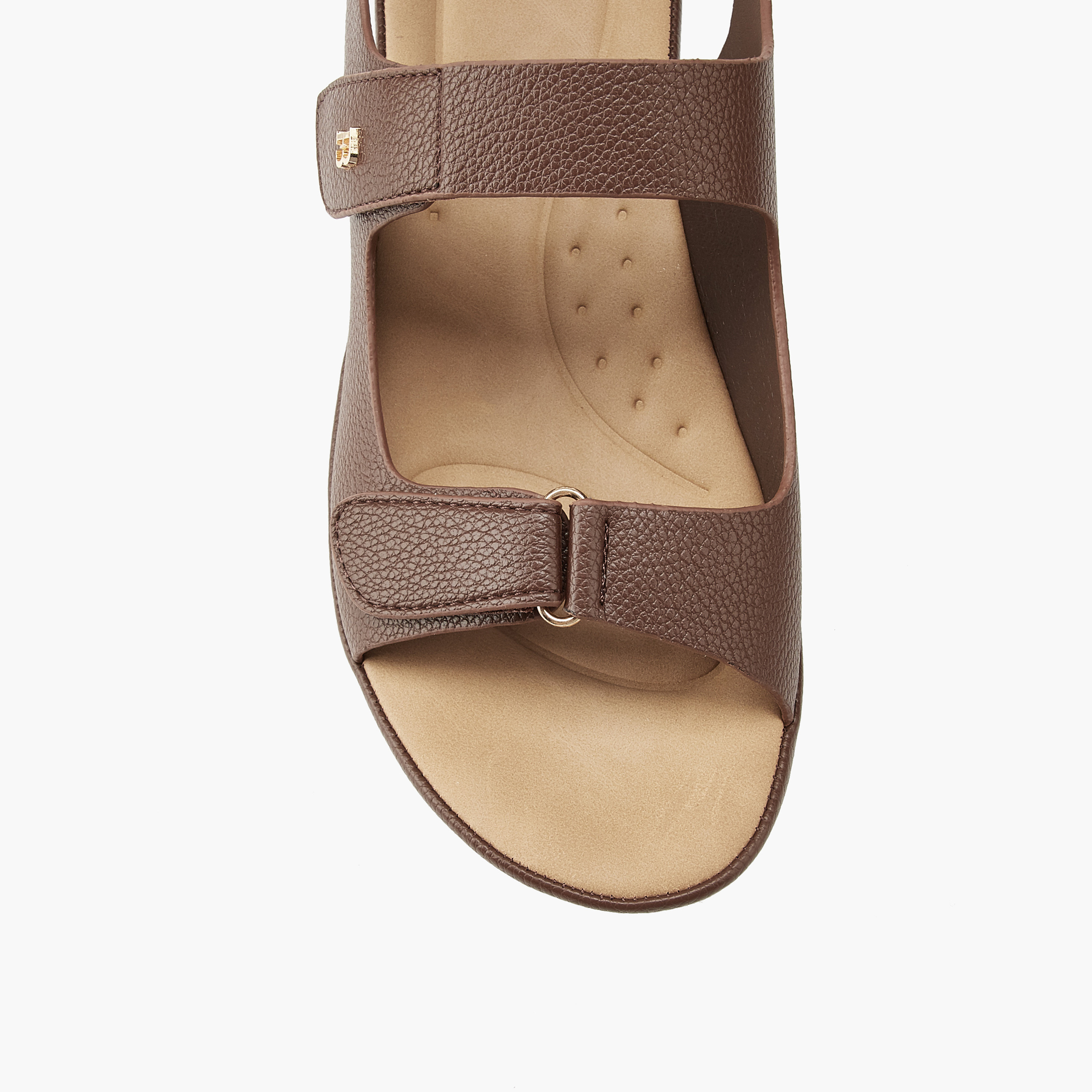 Flora Bella Solid Sandals with Hook and Loop Closure-women-shoes-sandals-heeled-image-4