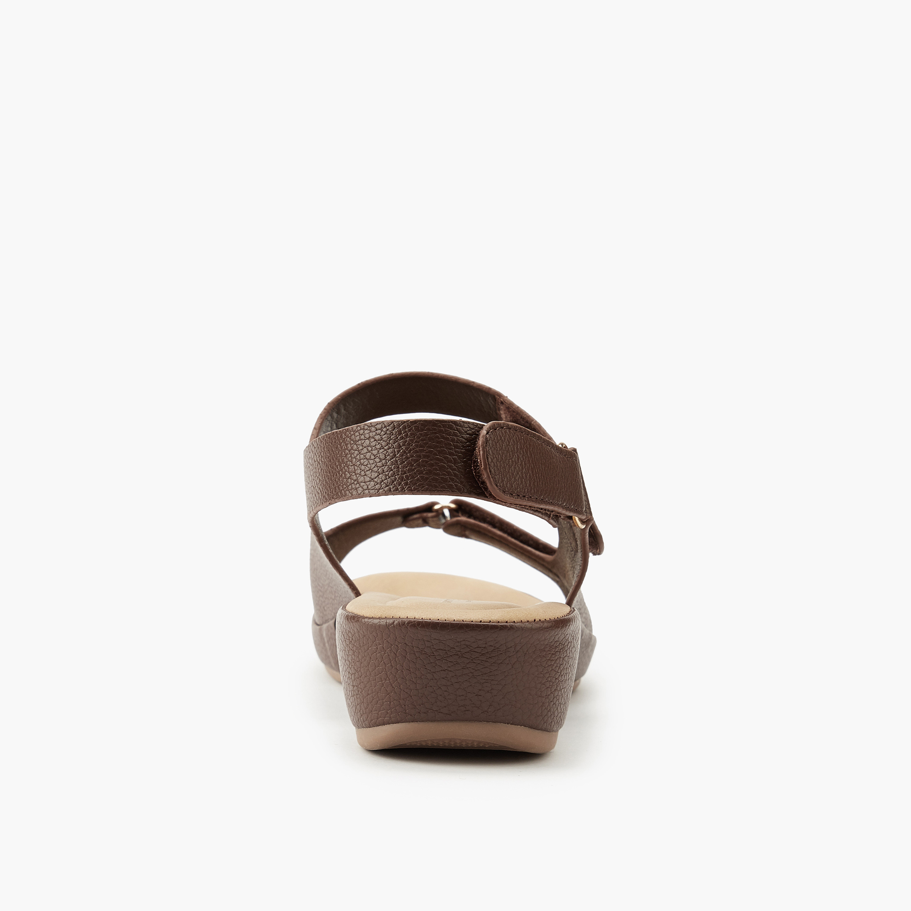 Flora Bella Solid Sandals with Hook and Loop Closure-women-shoes-sandals-heeled-image-5