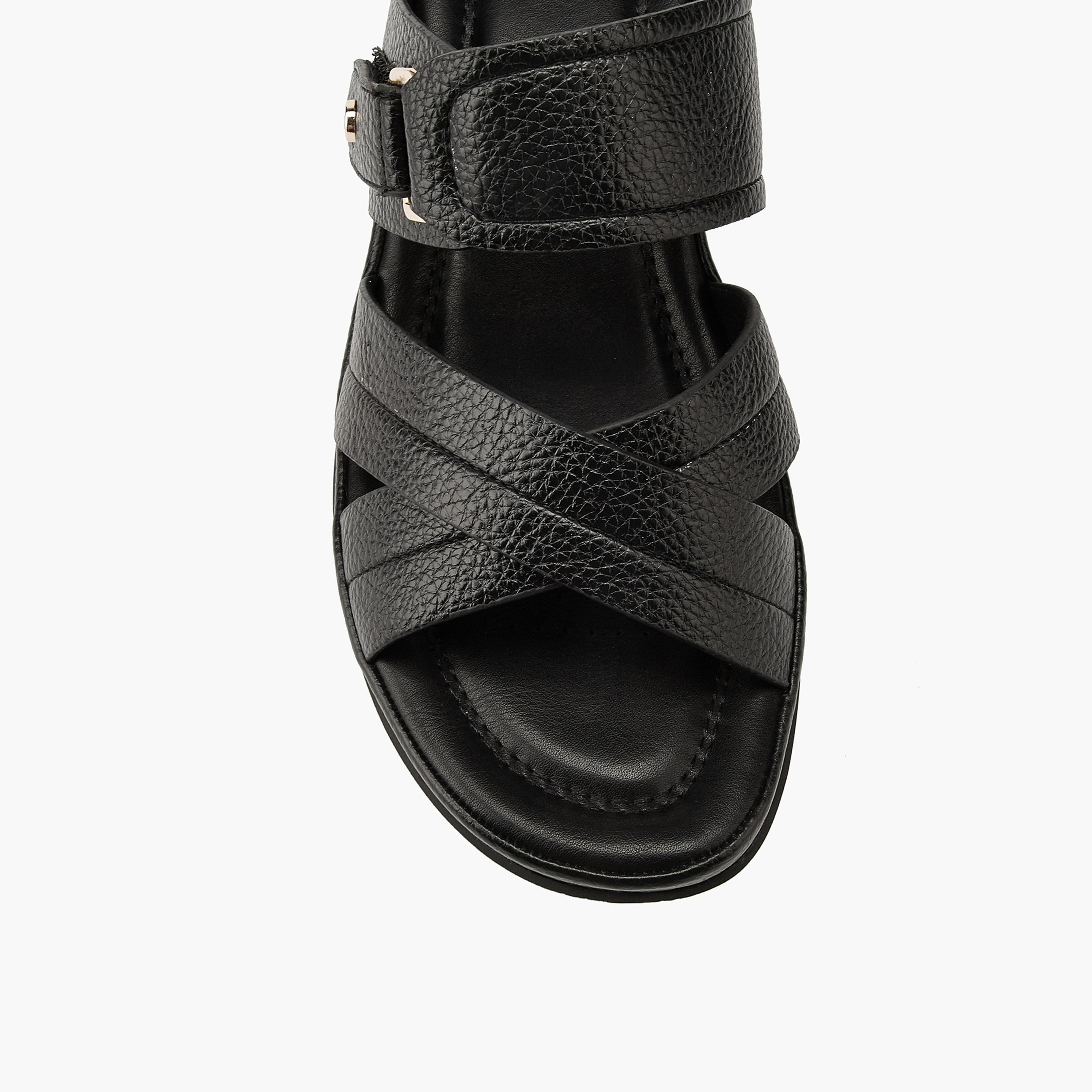 Flora Bella Criss-Cross Textured Slip-On Sandals-women-shoes-sandals-heeled-image-4