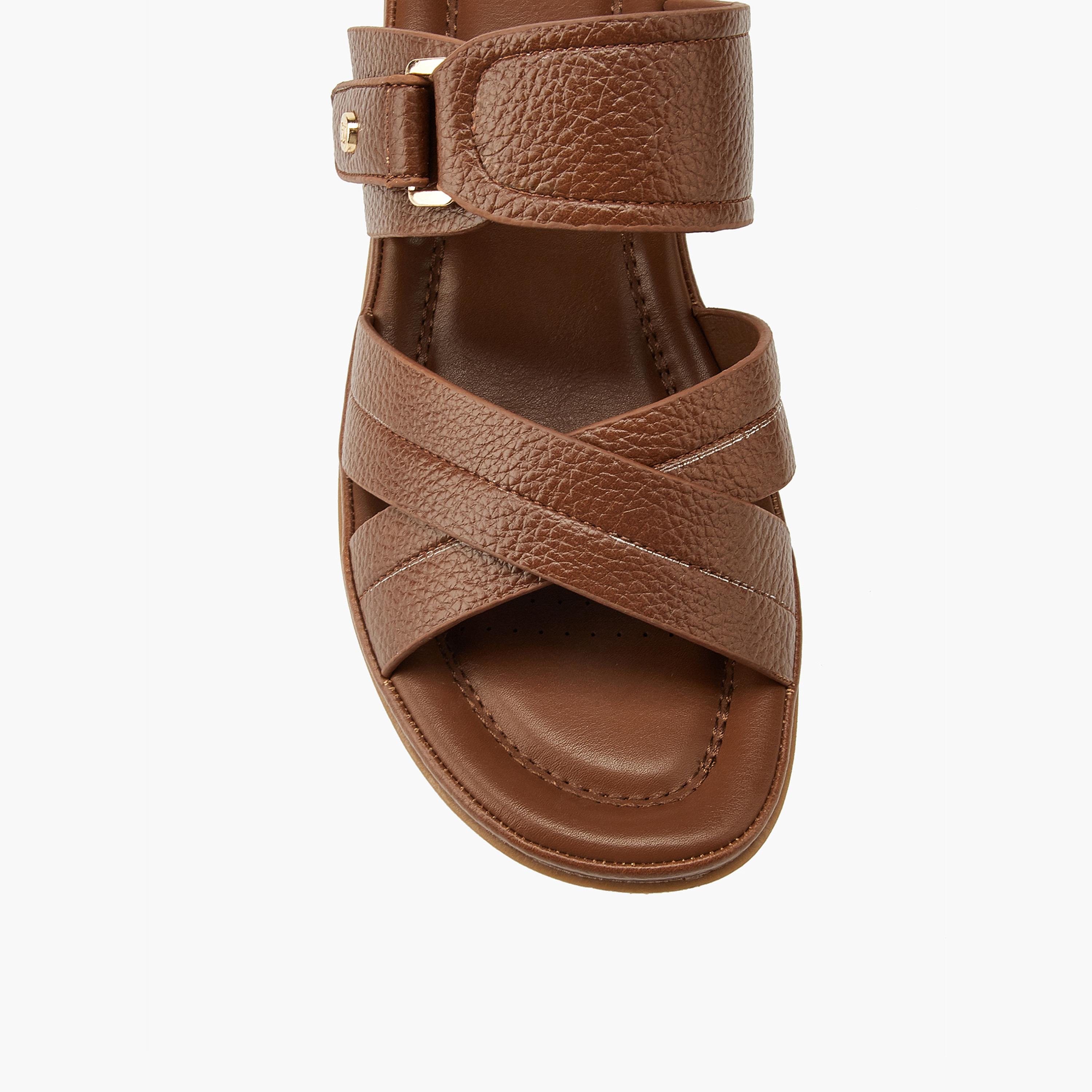 Flora Bella Criss-Cross Textured Slip-On Sandals-women-shoes-sandals-heeled-image-4
