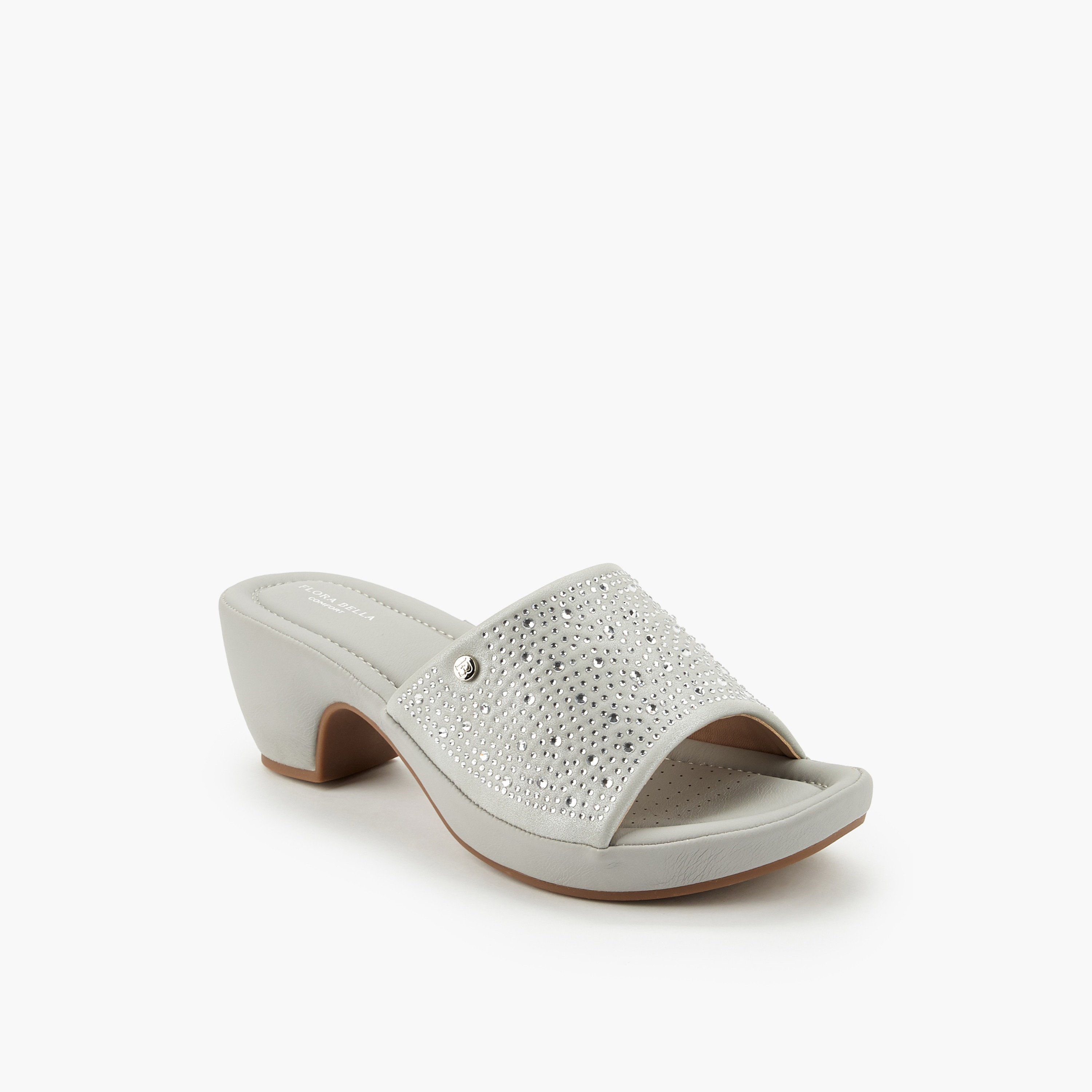 صندل بكعب عريض وزينة للنساء من فلورا بيلا-women-shoes-sandals-heeled-image-2