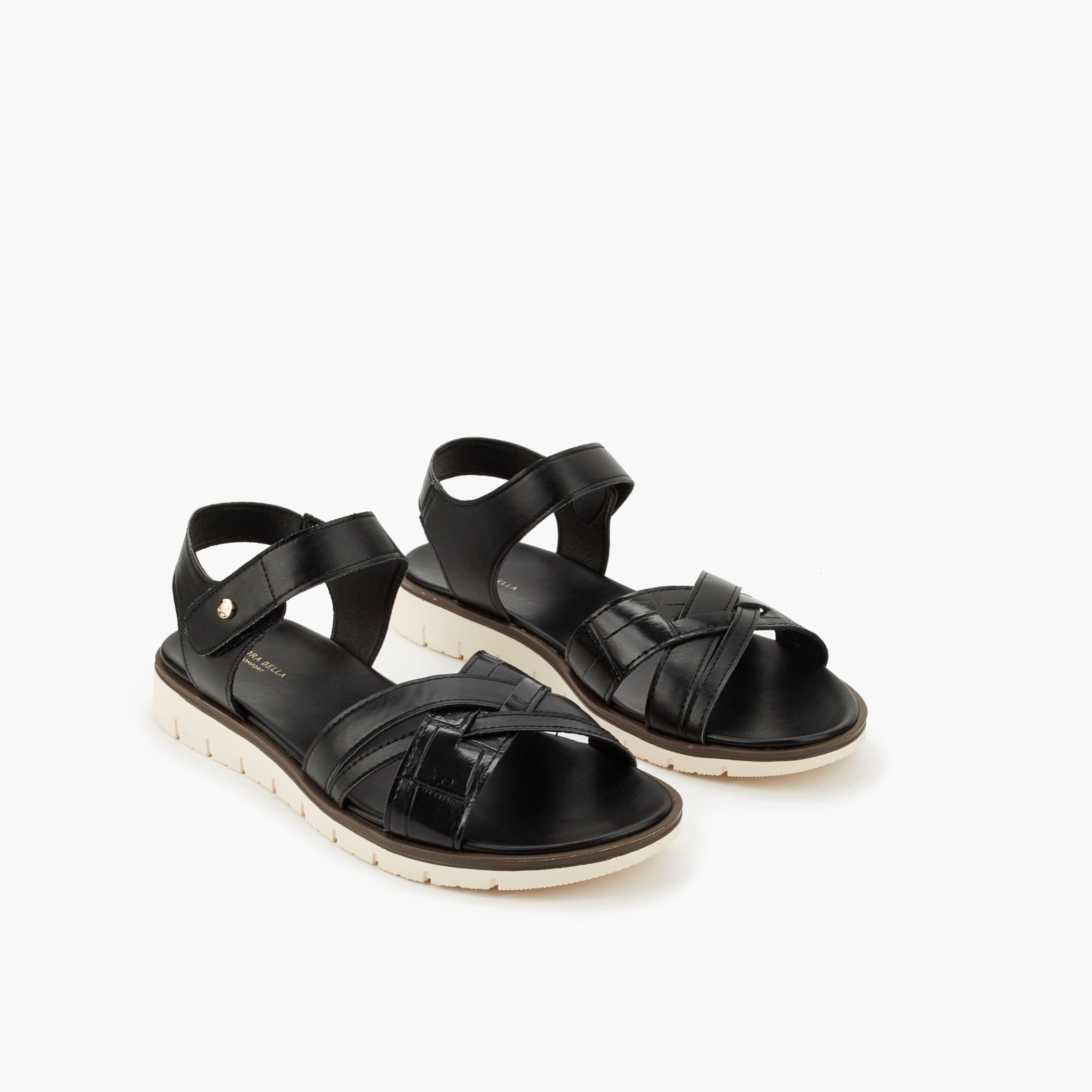 Flora Bella Women Cross Strap Sandals-women-shoes-flats-sandals-image-1