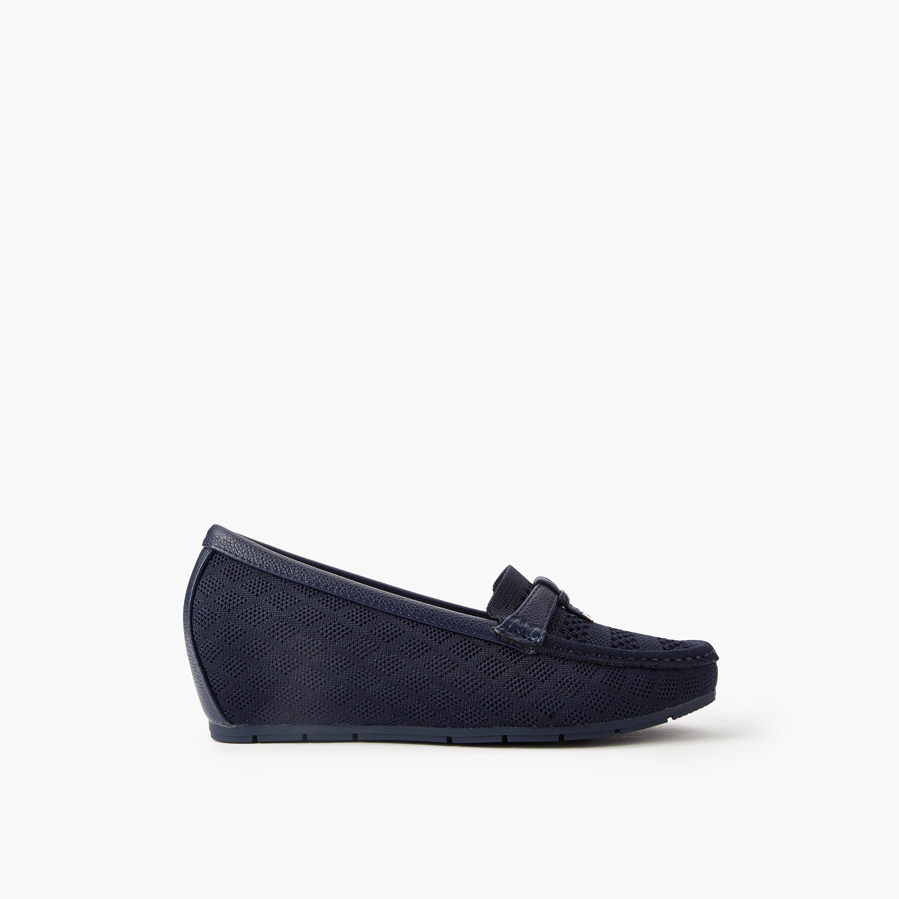 Flora Bella Women Perforated Wedge Heel Loafers-women-shoes-heels-image-2