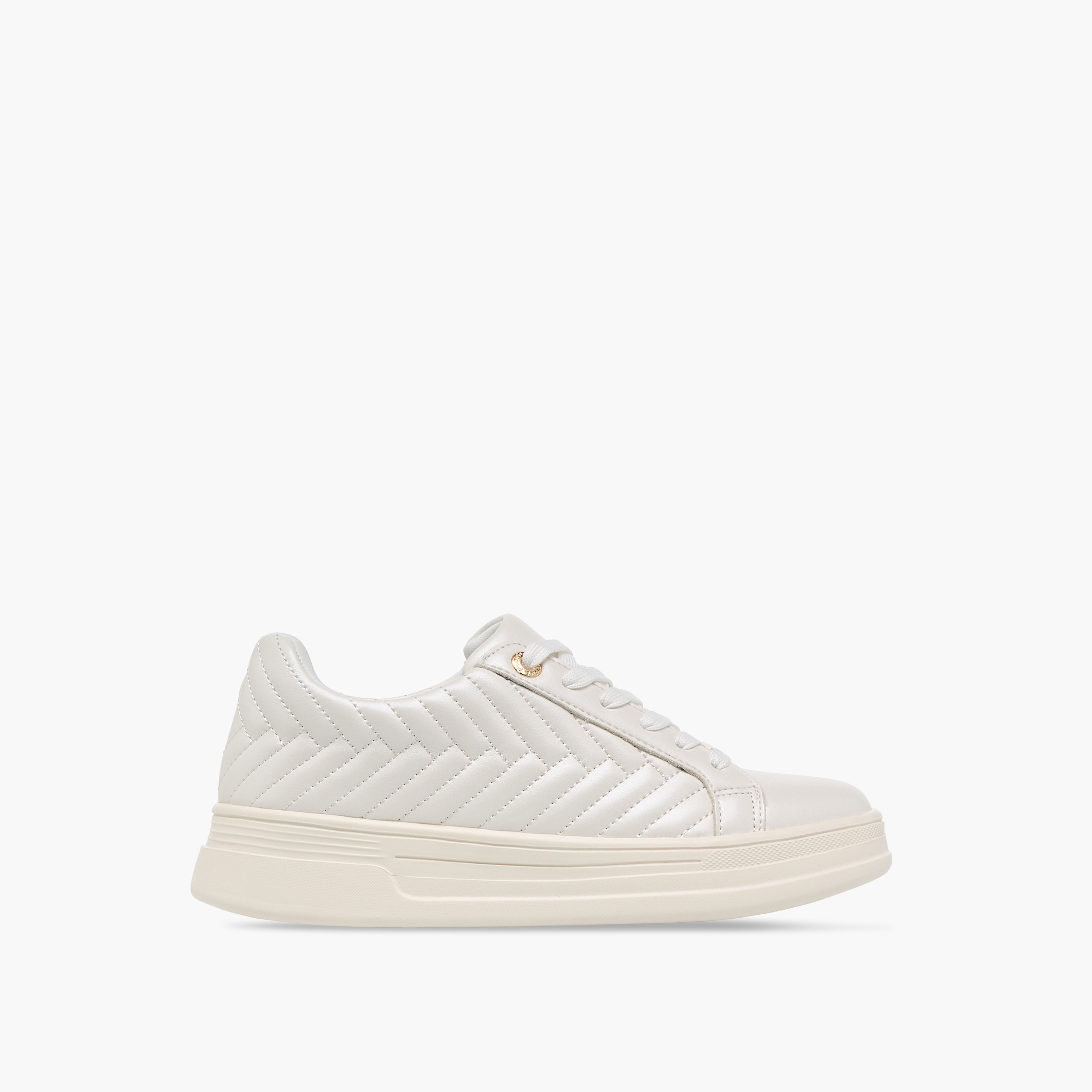 Paprika Quilted Sneakers with Lace-Up Closure-women-shoes-sneakers-image-3