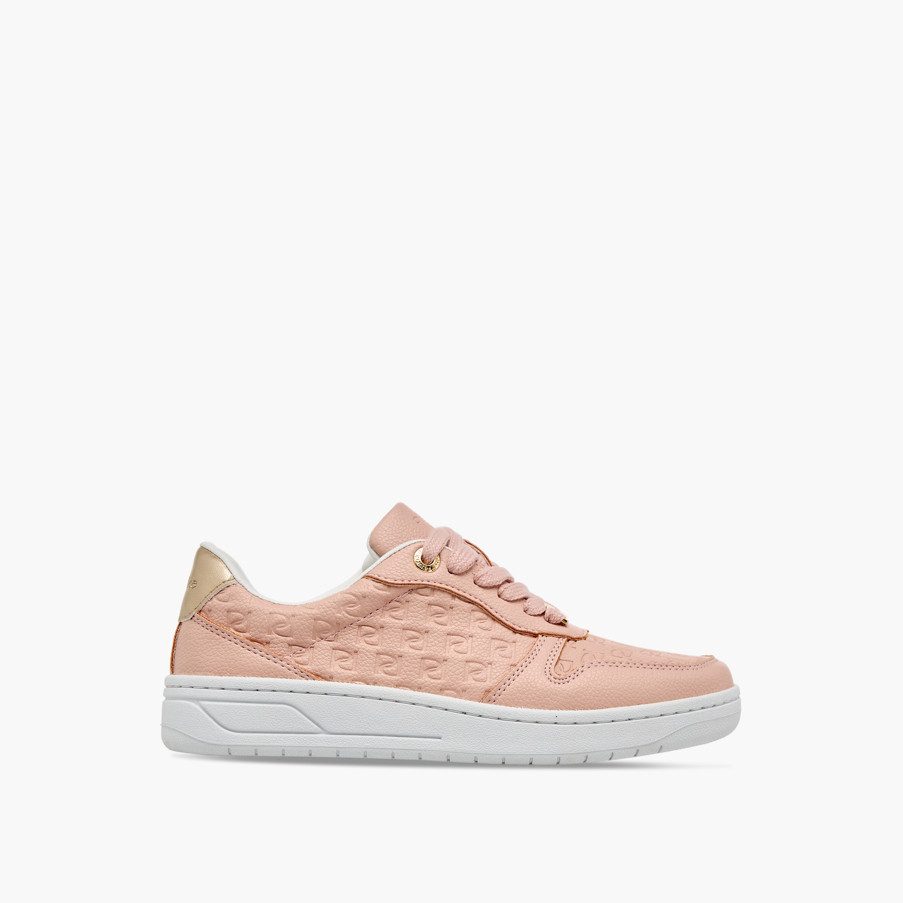 Paprika Monogram Embossed Sneakers with Lace-Up Closure-women-shoes-sneakers-image-3