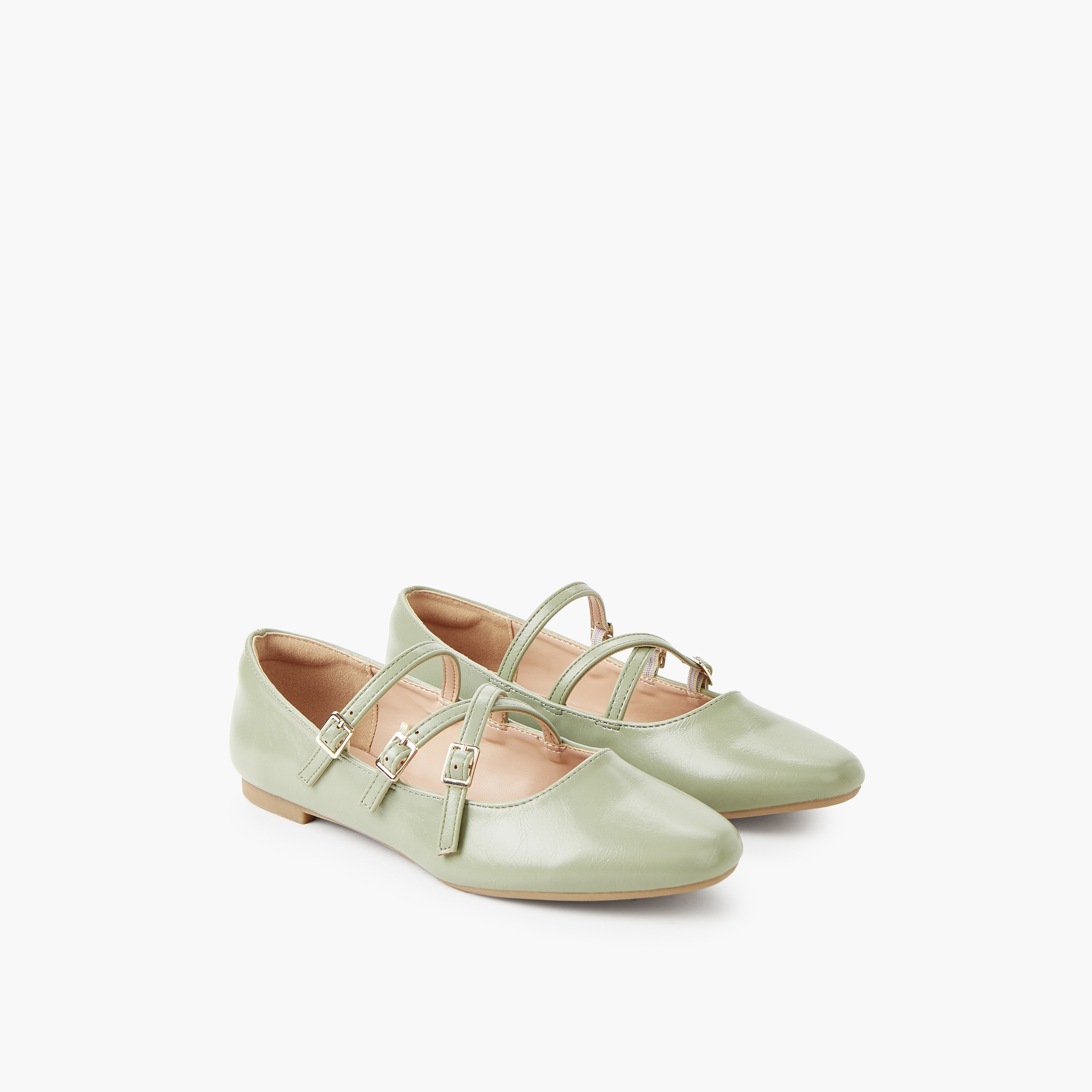 Celeste Women Buckle Closure Ballerina Shoes-women-shoes-ballerinas-image-1