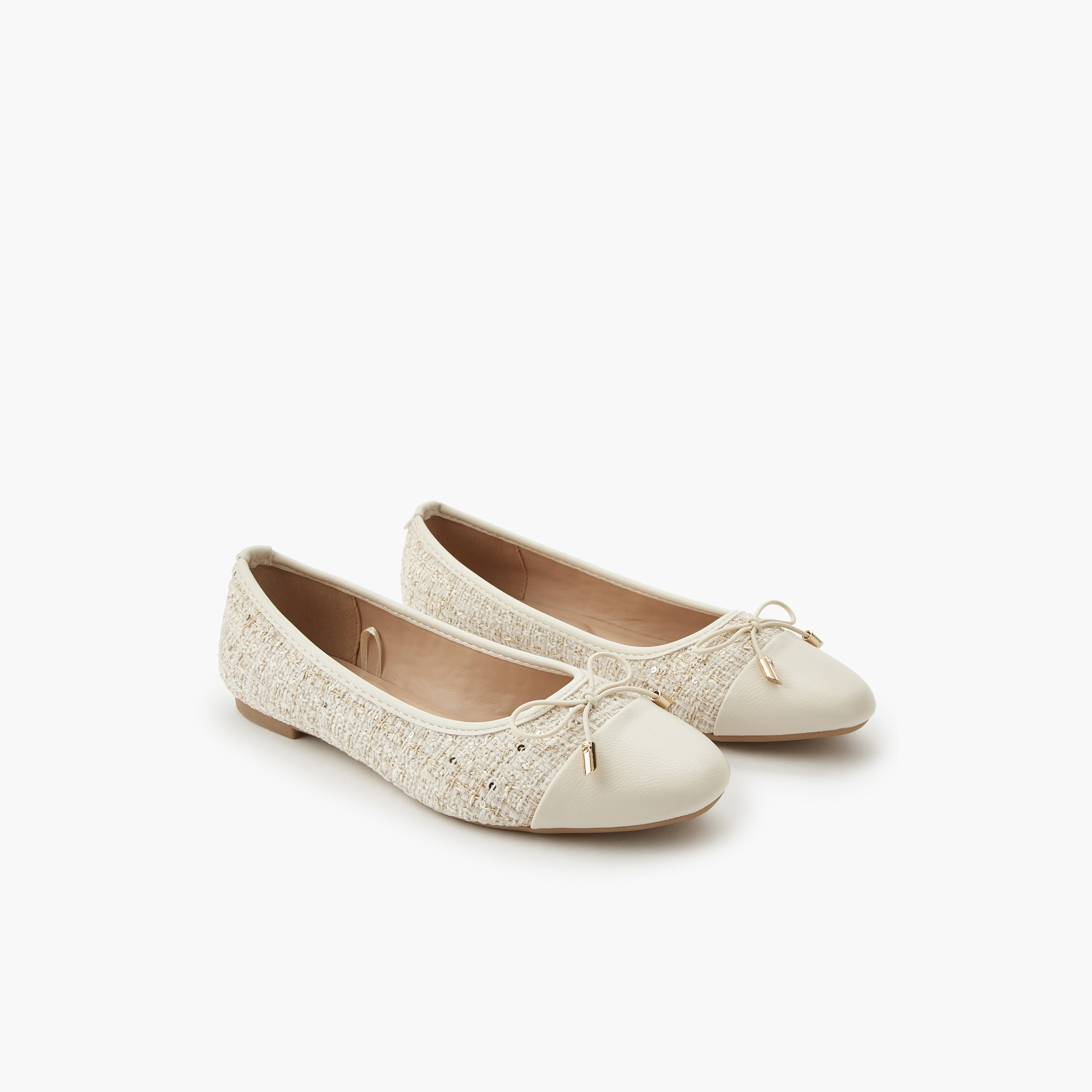 Celeste Women Textured Ballerina Shoes-women-shoes-ballerinas-image-1