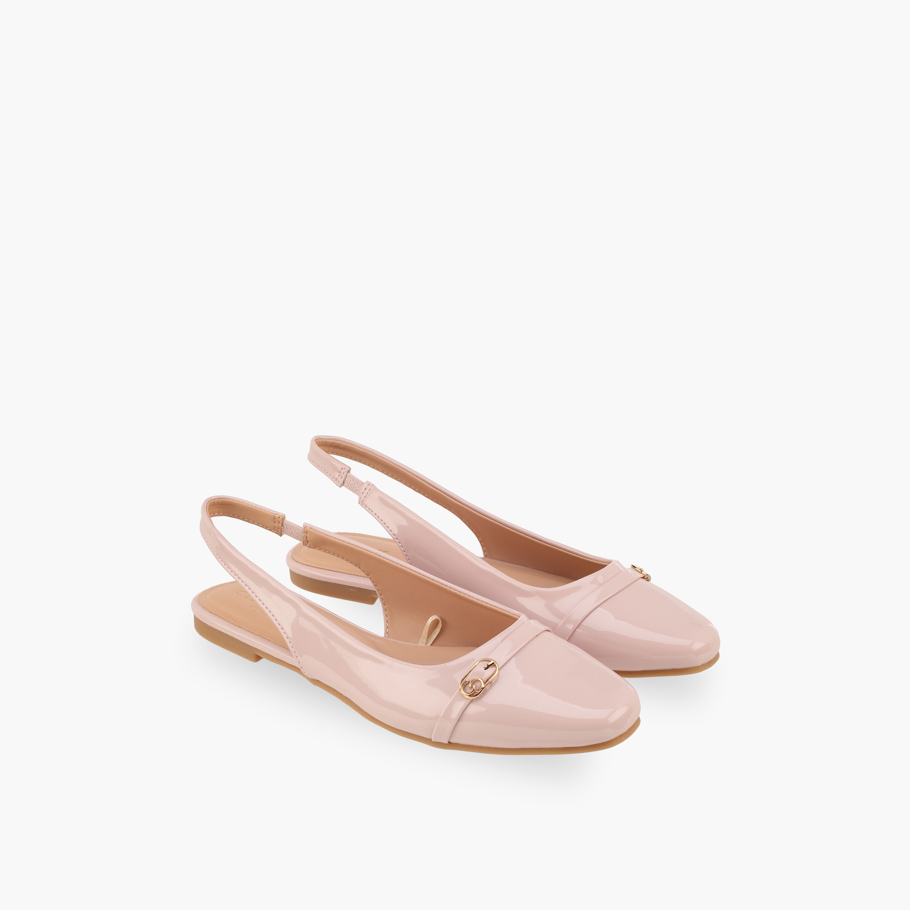 Celeste Women Buckle Accent Ballerina Shoes-women-shoes-flats-ballerinas-image-1