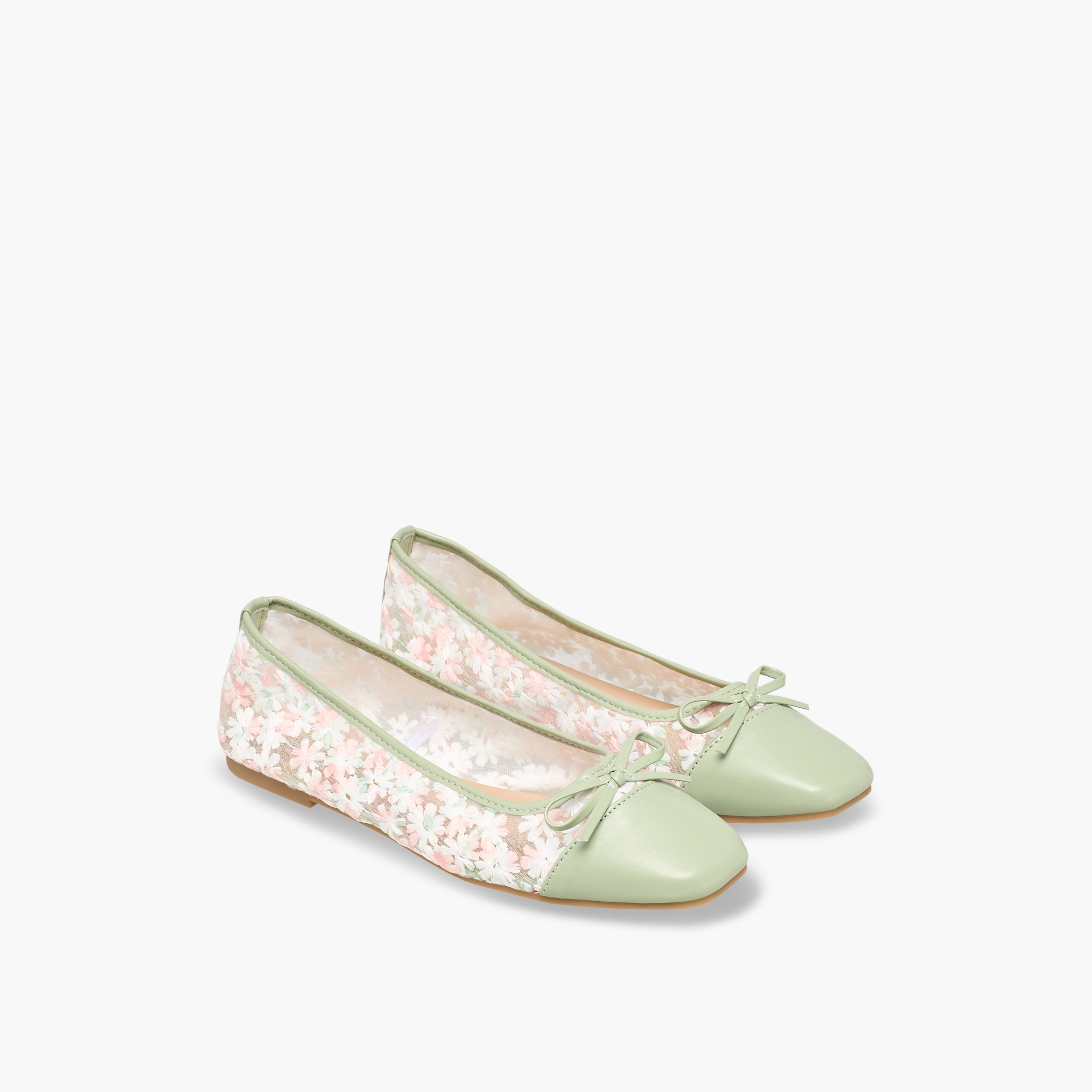 حذاء باليرينا مطرّز بزهور للنساء من سيليست-women-shoes-ballerinas-image-1
