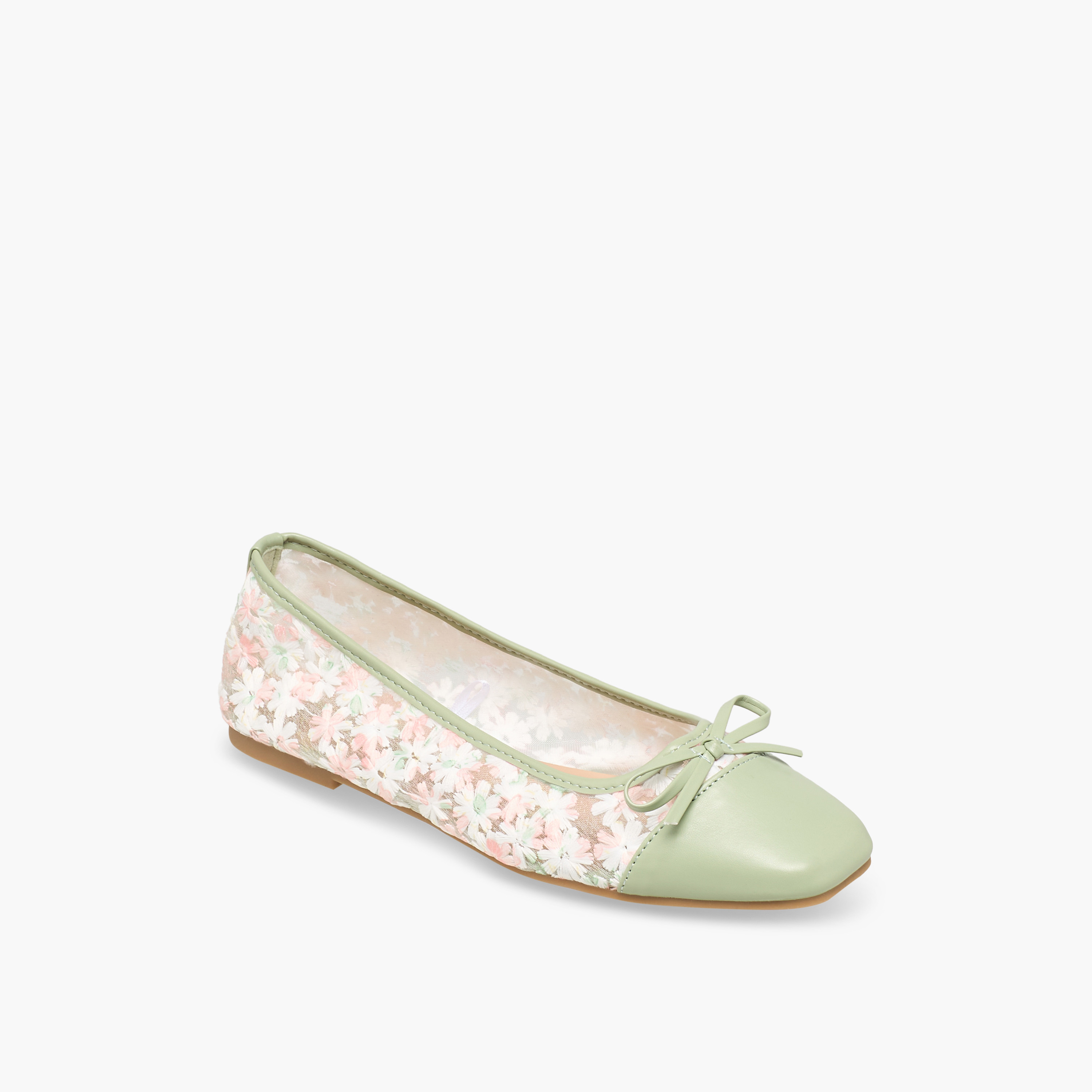 حذاء باليرينا مطرّز بزهور للنساء من سيليست-women-shoes-ballerinas-image-2