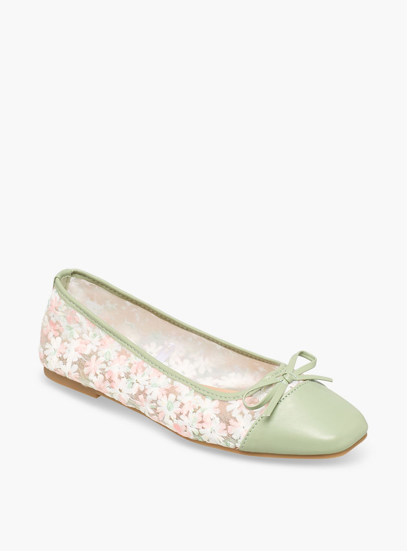 حذاء باليرينا مطرّز بزهور للنساء من سيليست-women-shoes-ballerinas-image-2