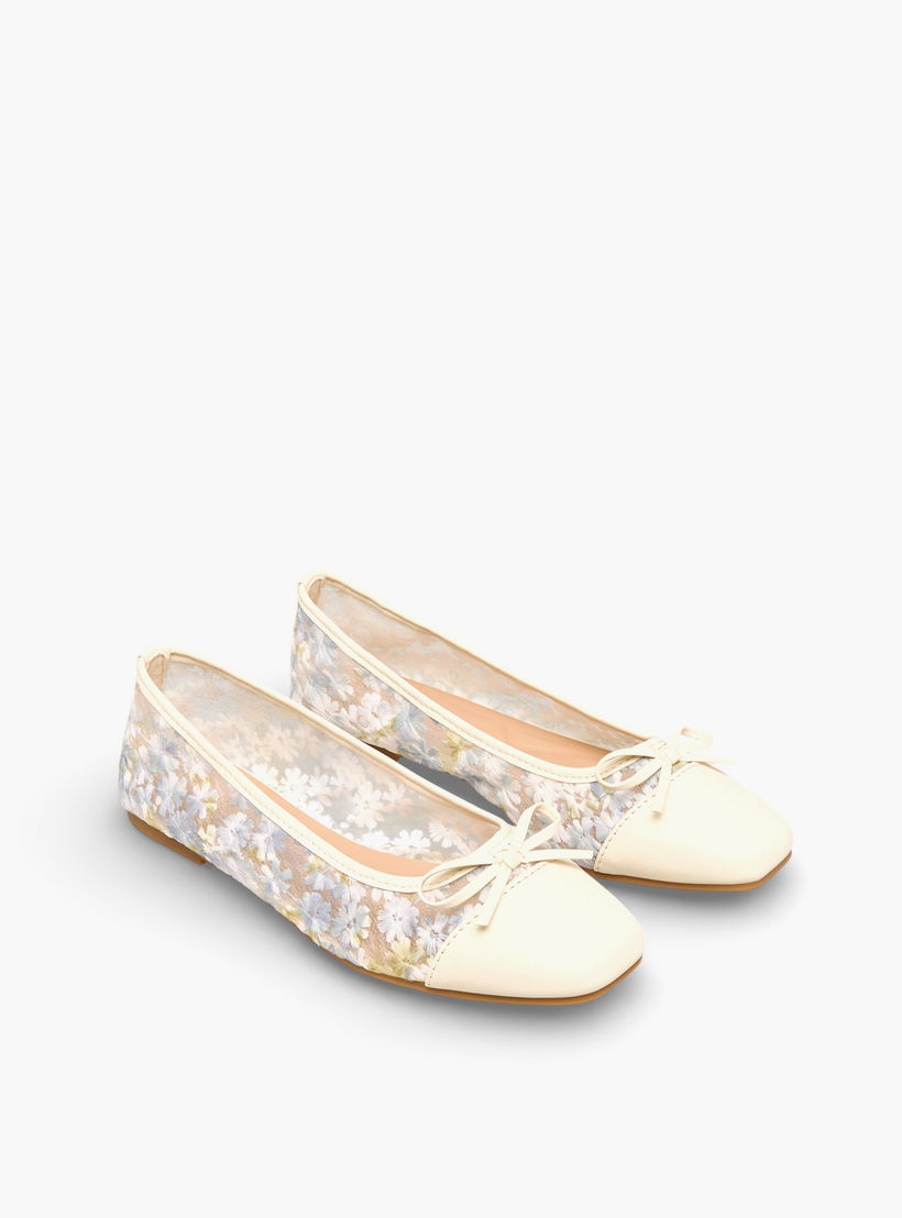 حذاء باليرينا مطرّز بزهور للنساء من سيليست-women-shoes-ballerinas-image-1