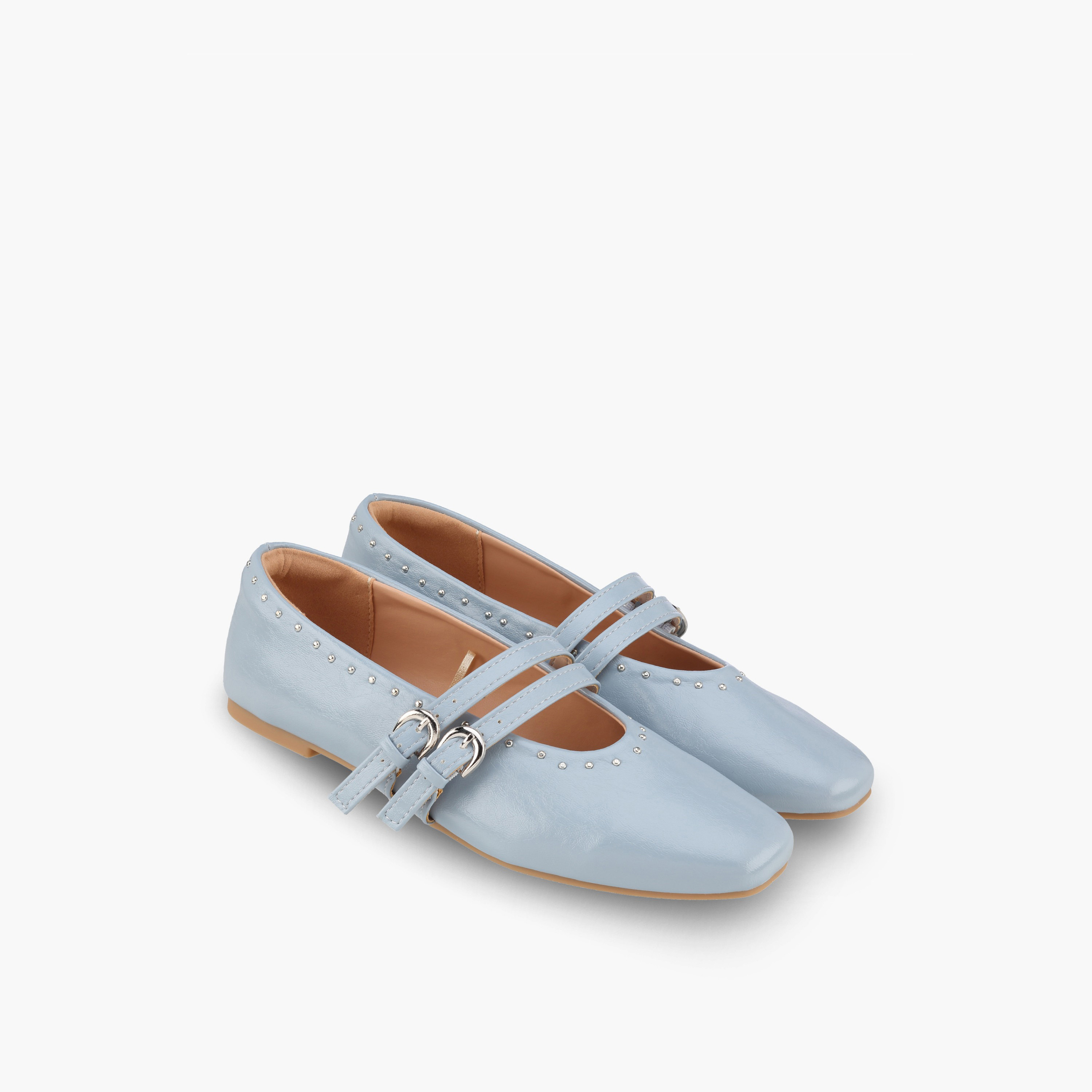 حذاء ماري مزين بحزام مزدوج للنساء من سيليست-women-shoes-ballerinas-image-1