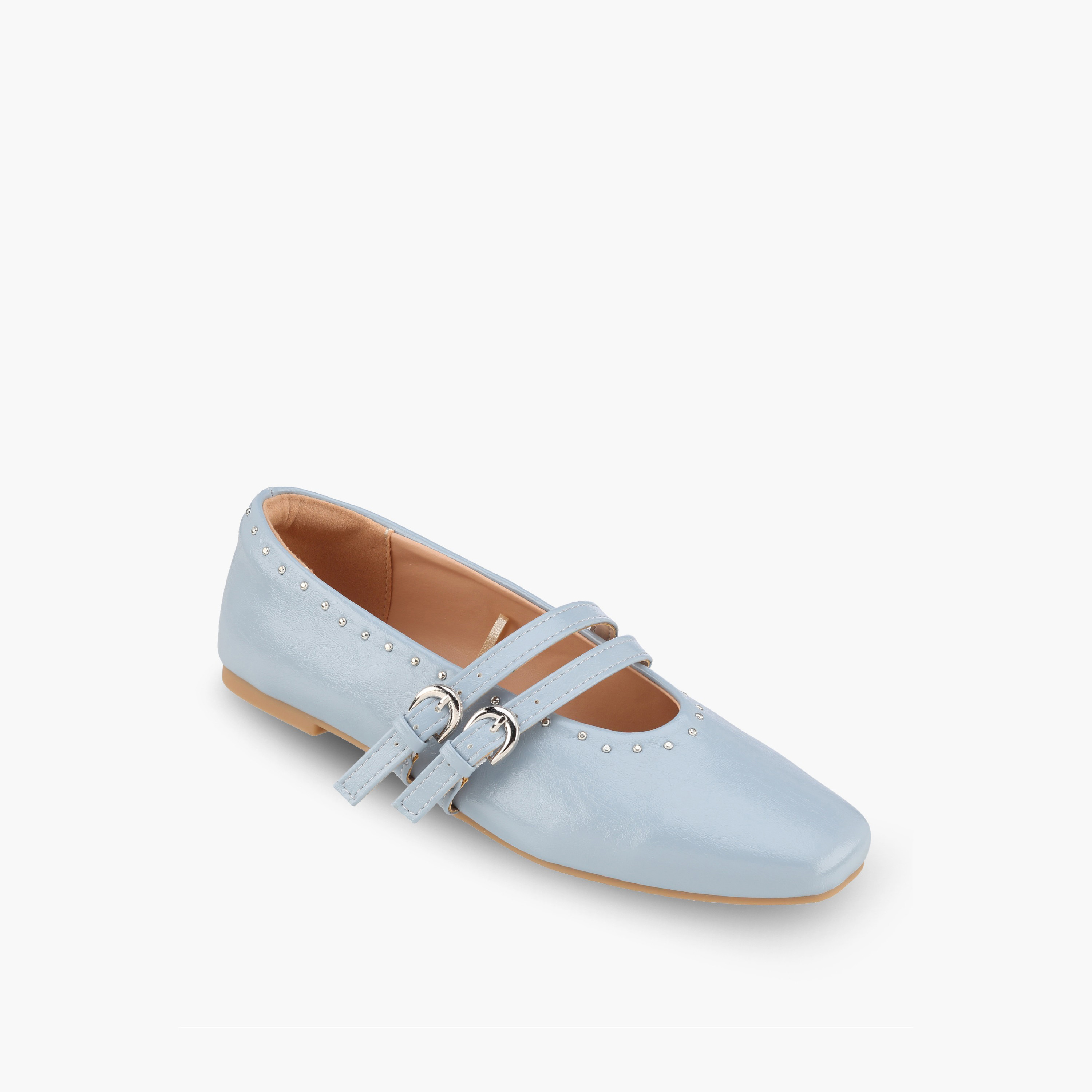 حذاء ماري مزين بحزام مزدوج للنساء من سيليست-women-shoes-ballerinas-image-2
