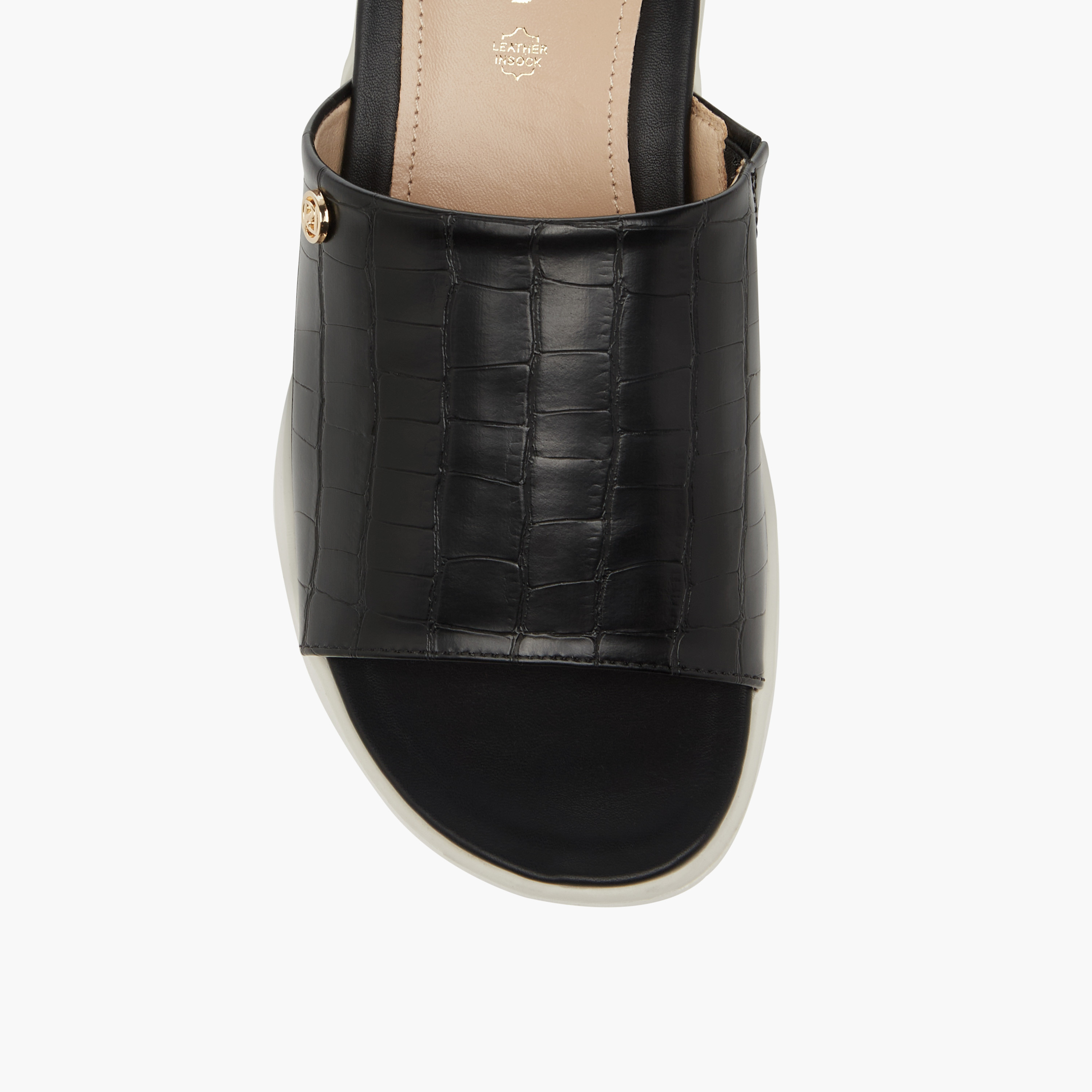 Paprika Textured Slip-On Comfort Sandals with Wedge Heel-women-shoes-sandals-heeled-image-4