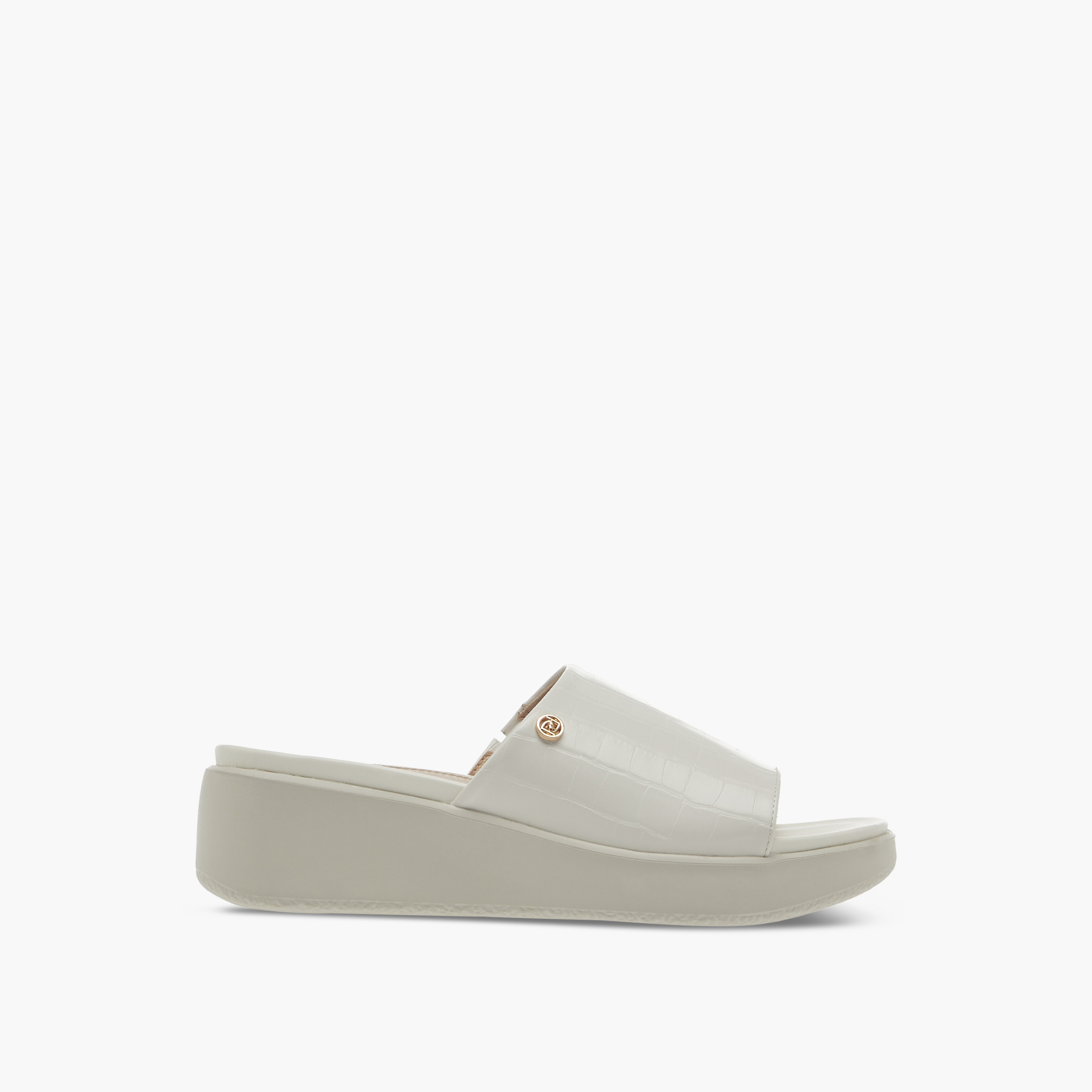 Paprika Textured Slip-On Comfort Sandals with Wedge Heel-women-shoes-sandals-heeled-image-3