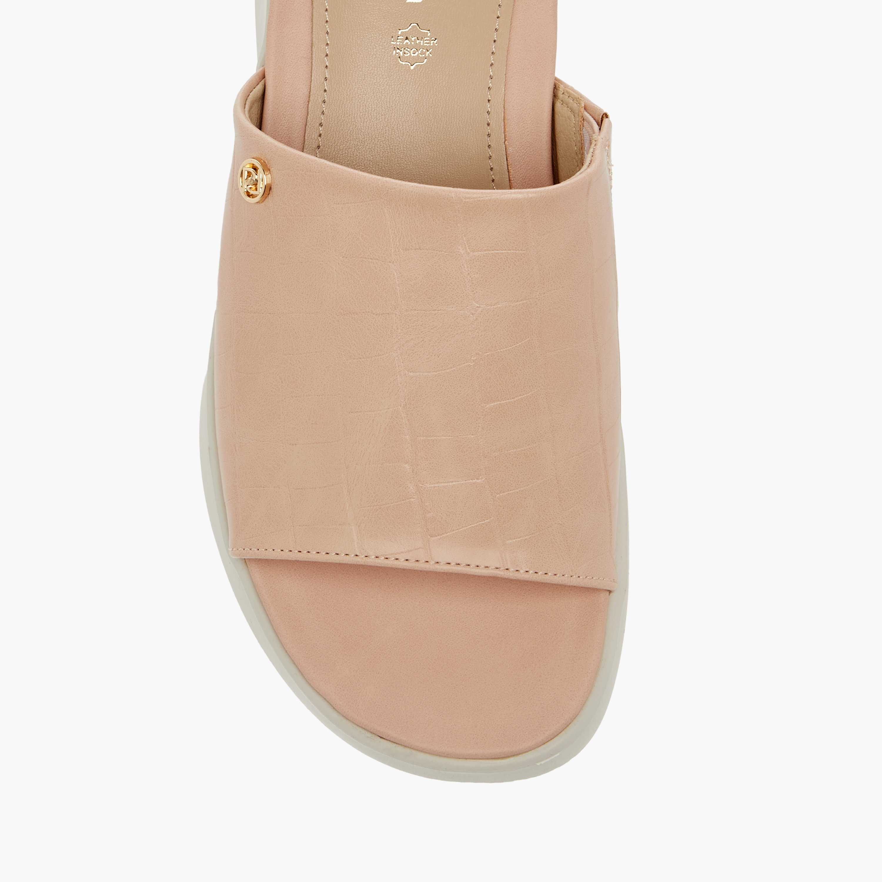 Paprika Textured Slip-On Comfort Sandals with Wedge Heel-women-shoes-sandals-heeled-image-5