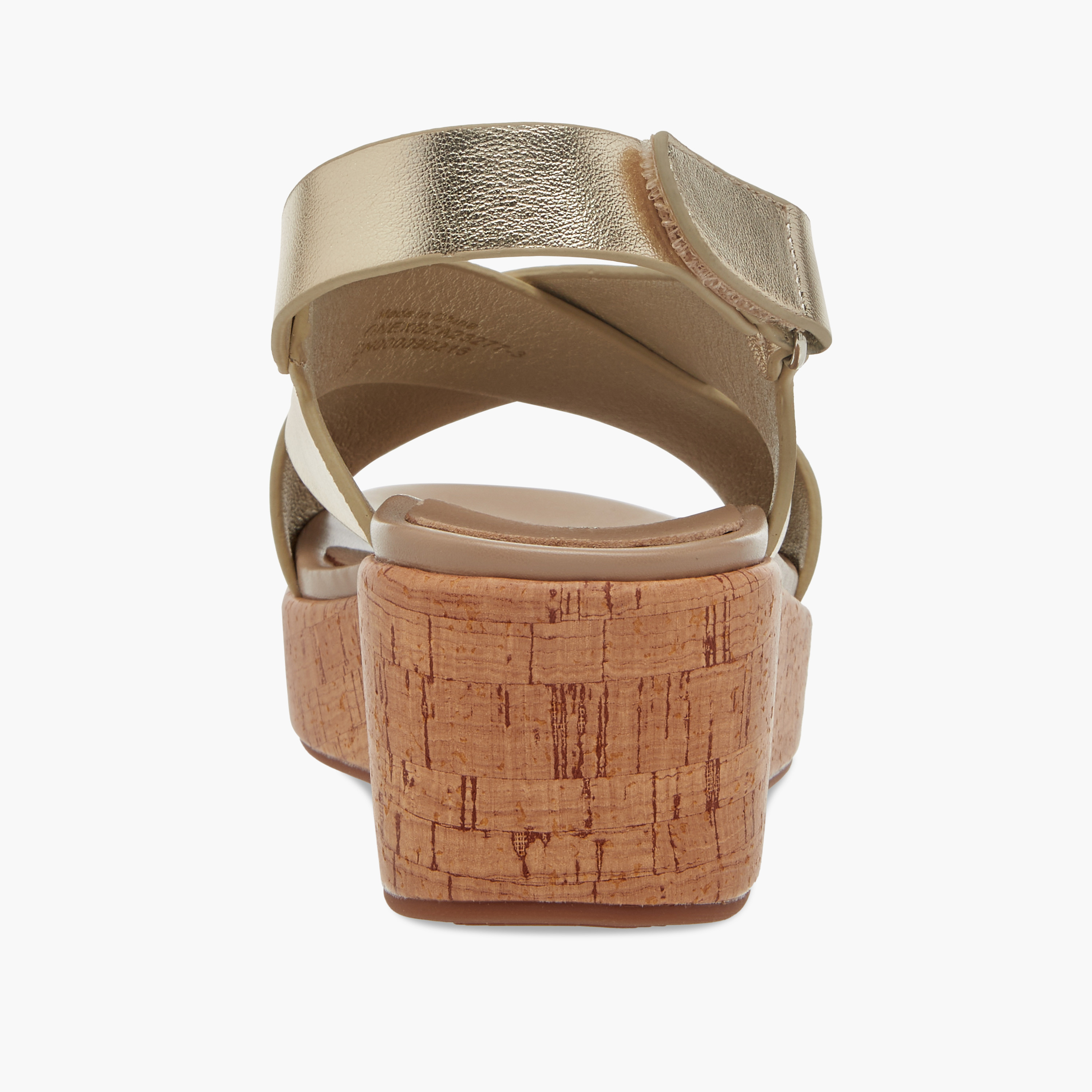 صندل رقائق بكعب بلاتفورم بارز الملمس وحزام متقاطع وشريط إغلاق لاصق من بابريكا-women-shoes-sandals-heeled-image-5
